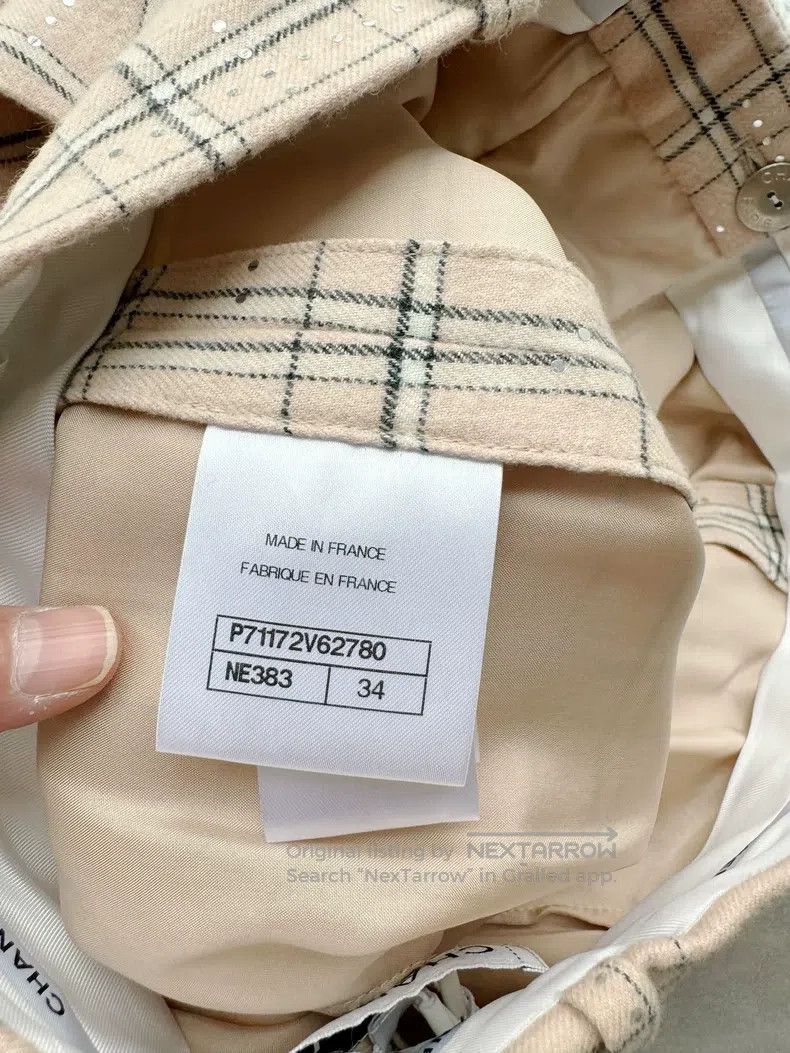 Chanel Chanel 21B plaid wide-leg trousers Size 42" / US 20 - 5 Thumbnail