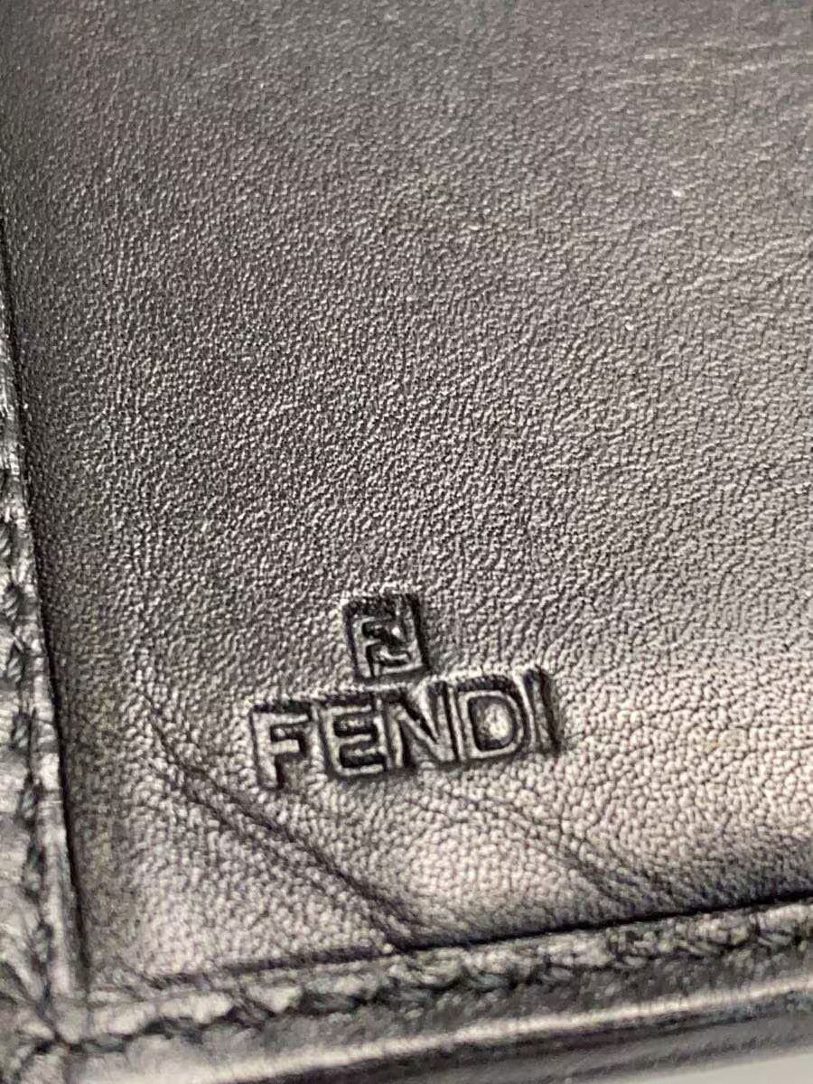 Fendi Fendi Cotton Bi-Fold Wallet Black Size ONE SIZE - 3 Thumbnail