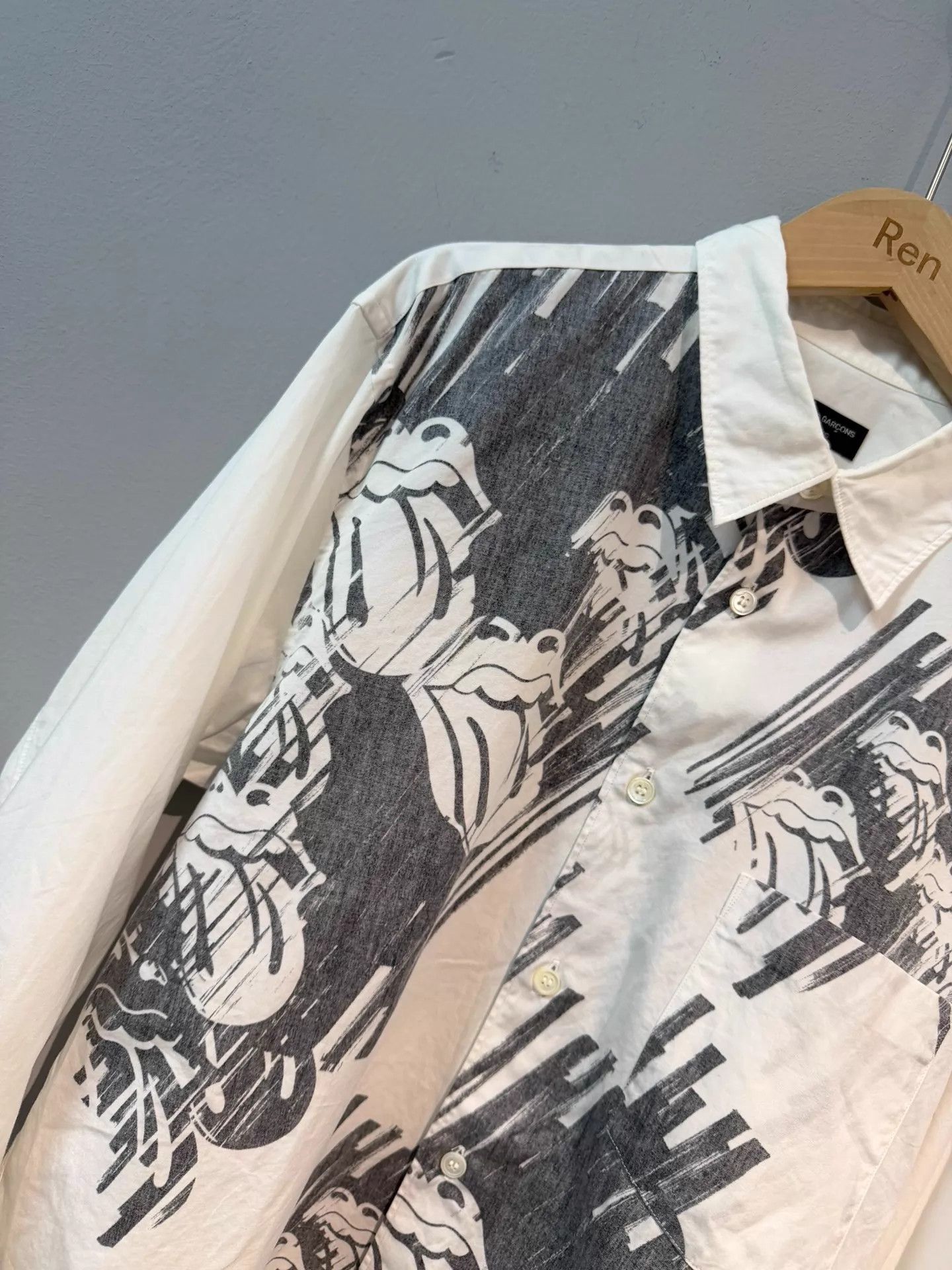 Comme des Garcons Comme des Garçons 06SS Rolling Stones Shirt S Black Size US S / EU 44-46 / 1 - 2 Thumbnail