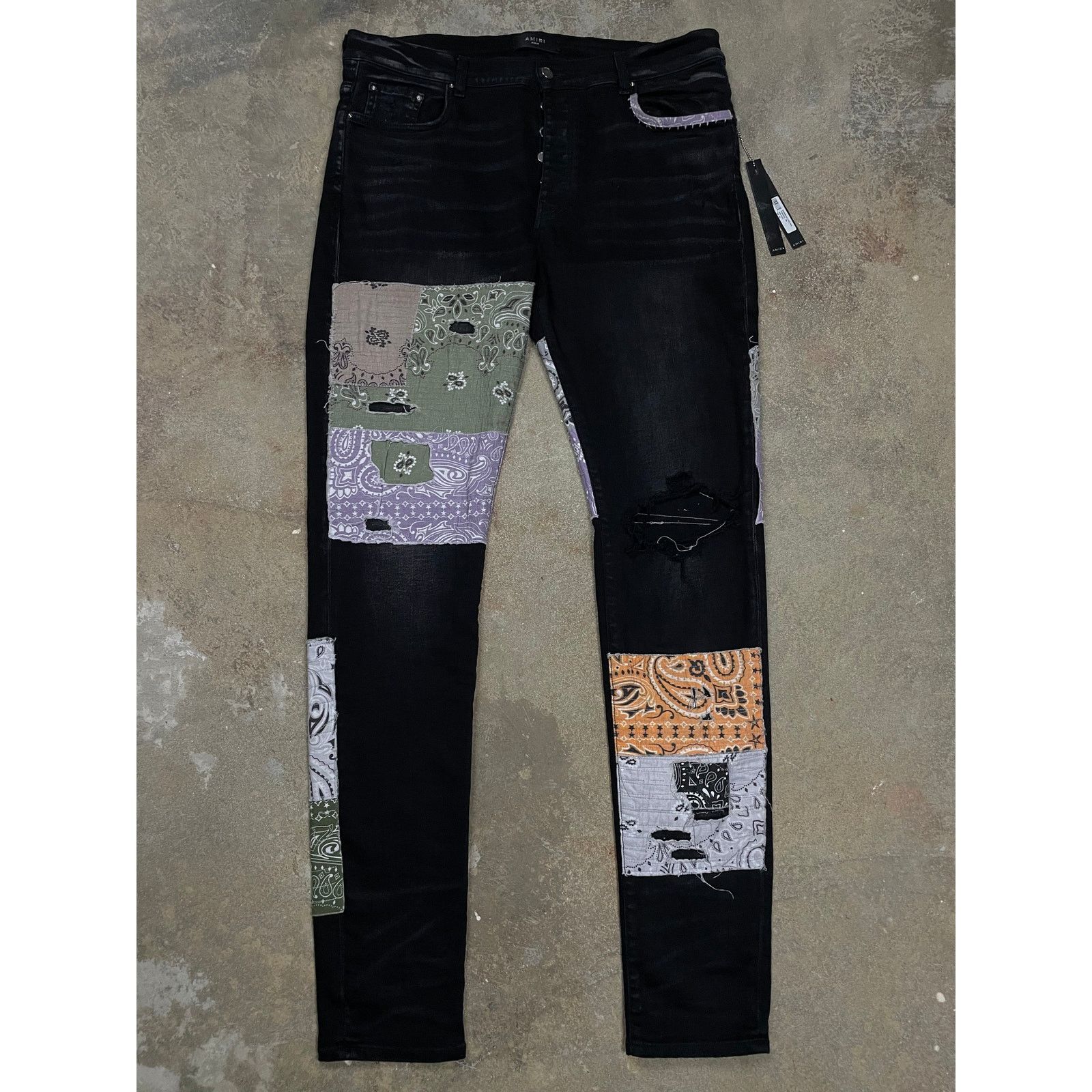 Amiri Amiri Patchwork Halloween 38 Used Size US 38 / EU 54 - 1 Thumbnail