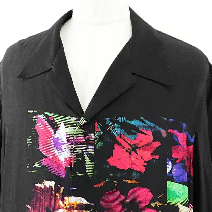 Yohji Yamamoto Pour Homme Silk Shirt Flower Print Size US M / EU 48-50 / 2 - 2 Thumbnail