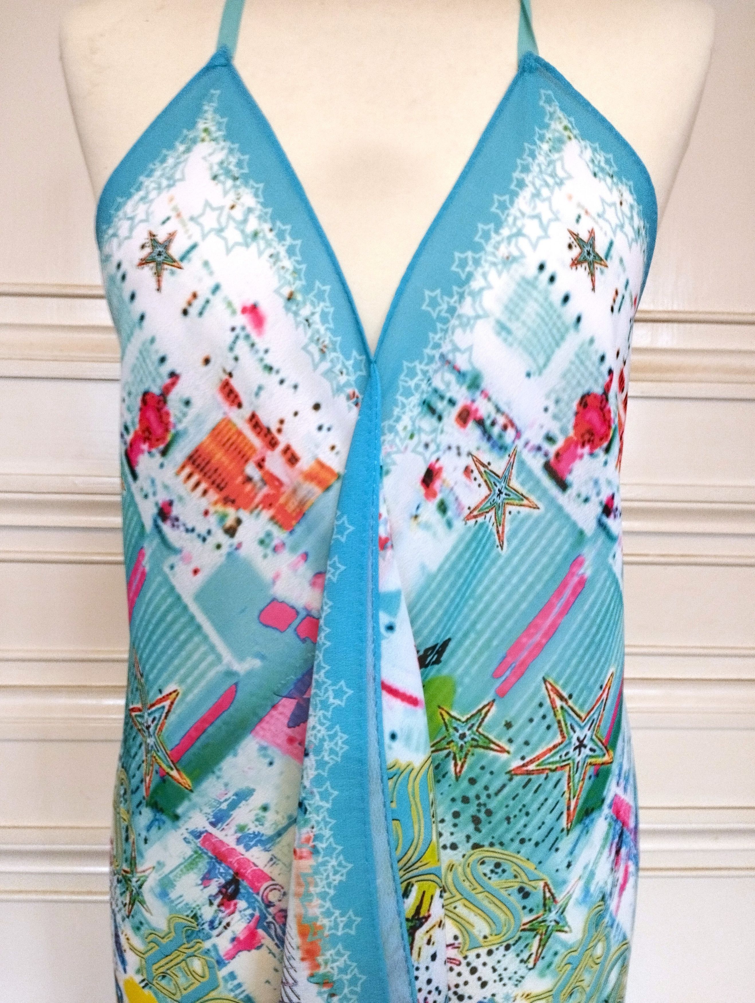 Designer Nathalie Chaize Creatrice Robe Carrés de Voile Las Vegas T M Size M / US 6-8 / IT 42-44 - 8 Thumbnail