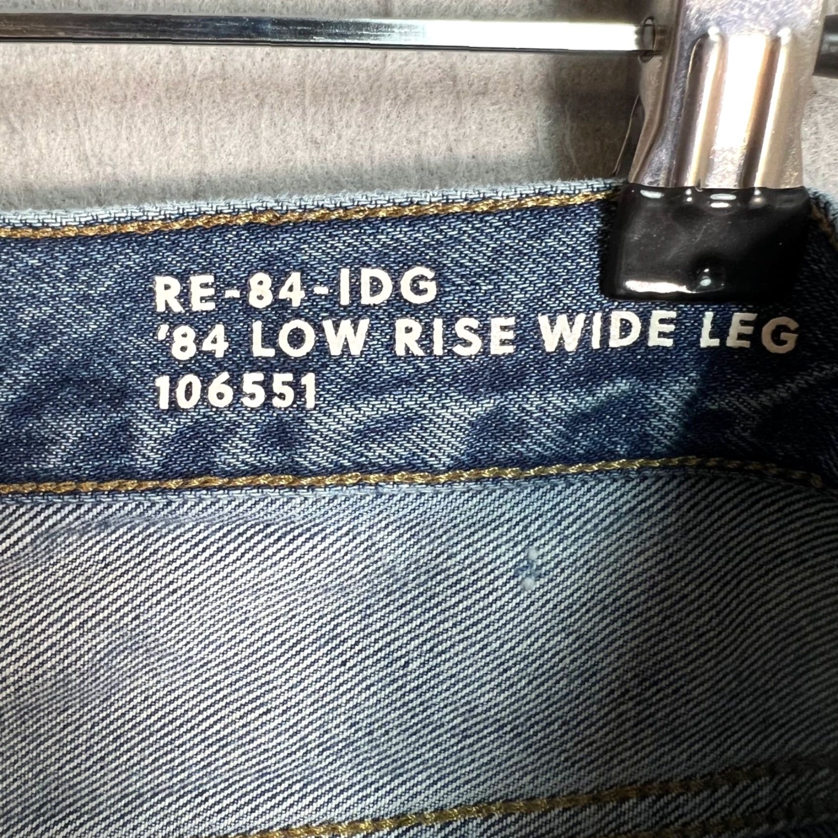 J.Crew VINTAGE J.CREW Jeans Wide-Leg Womens Size 30 Blue 100% Cotton Distressed Hem 31in Inseam Size 30" / US 8 / IT 44 - 5 Thumbnail