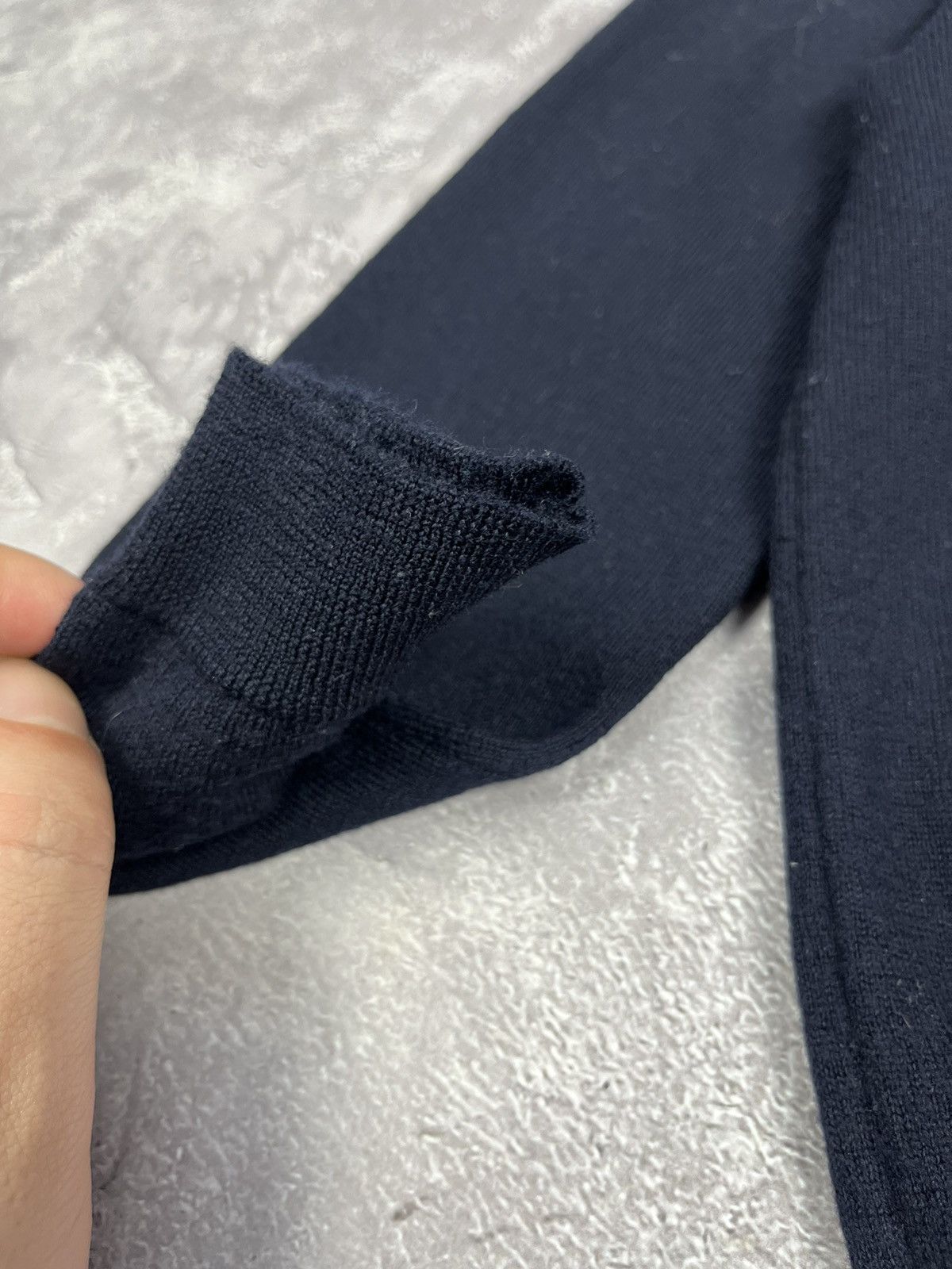 Sezane SEZANE Wool Button Neck Sweater Size S Blue Size S / US 4 / IT 40 - 4 Thumbnail