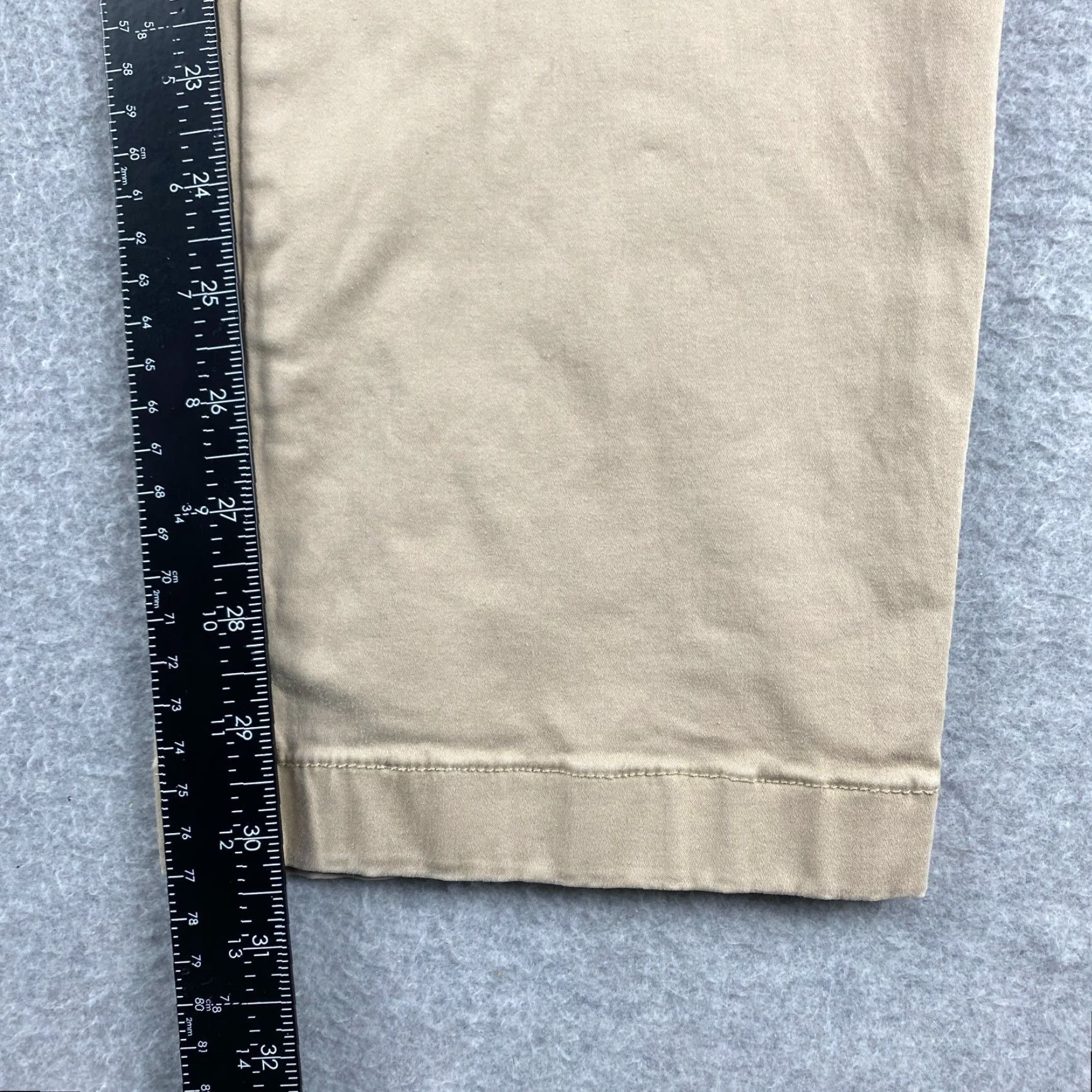 Vintage Savile Row Company London Pants Mens 34 Beige Chino Stretch Pockets Flat Front Regular Fit Slashed Pockets Belt Loops Zip 30 Inseam Size US 34 / EU 50 - 7 Thumbnail