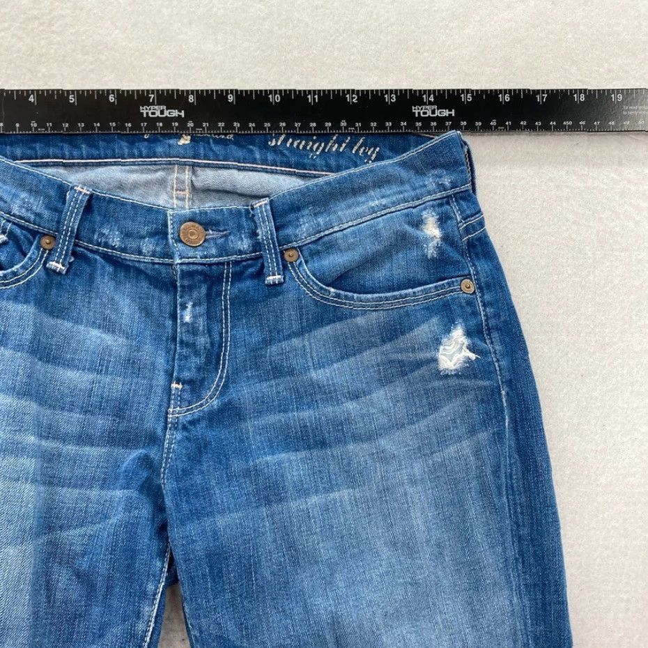7 For All Mankind 7 For All Mankind Jeans Women's 27 Straight Leg Medium Wash Blue Stretch Denim - 5-Pocket - Regular - Size 27 - Womens Jeans Size 27" / US 4 / IT 40 - 7 Thumbnail