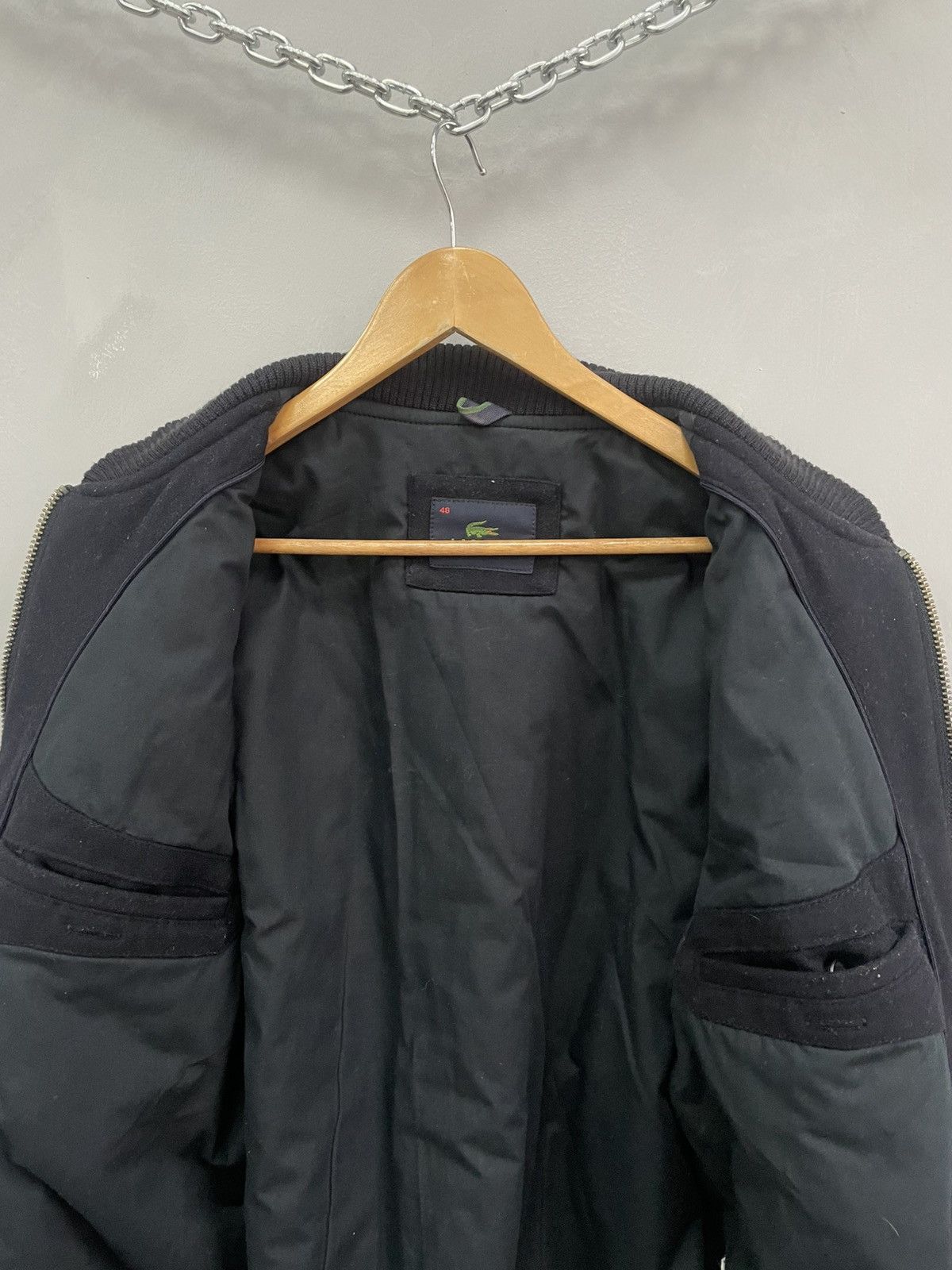Japanese Brand × Lacoste × Vintage VINTAGE WOOL LACOSTE 2000s bomber jacket Y2K JAPANESE Size US M / EU 48-50 / 2 - 7 Thumbnail