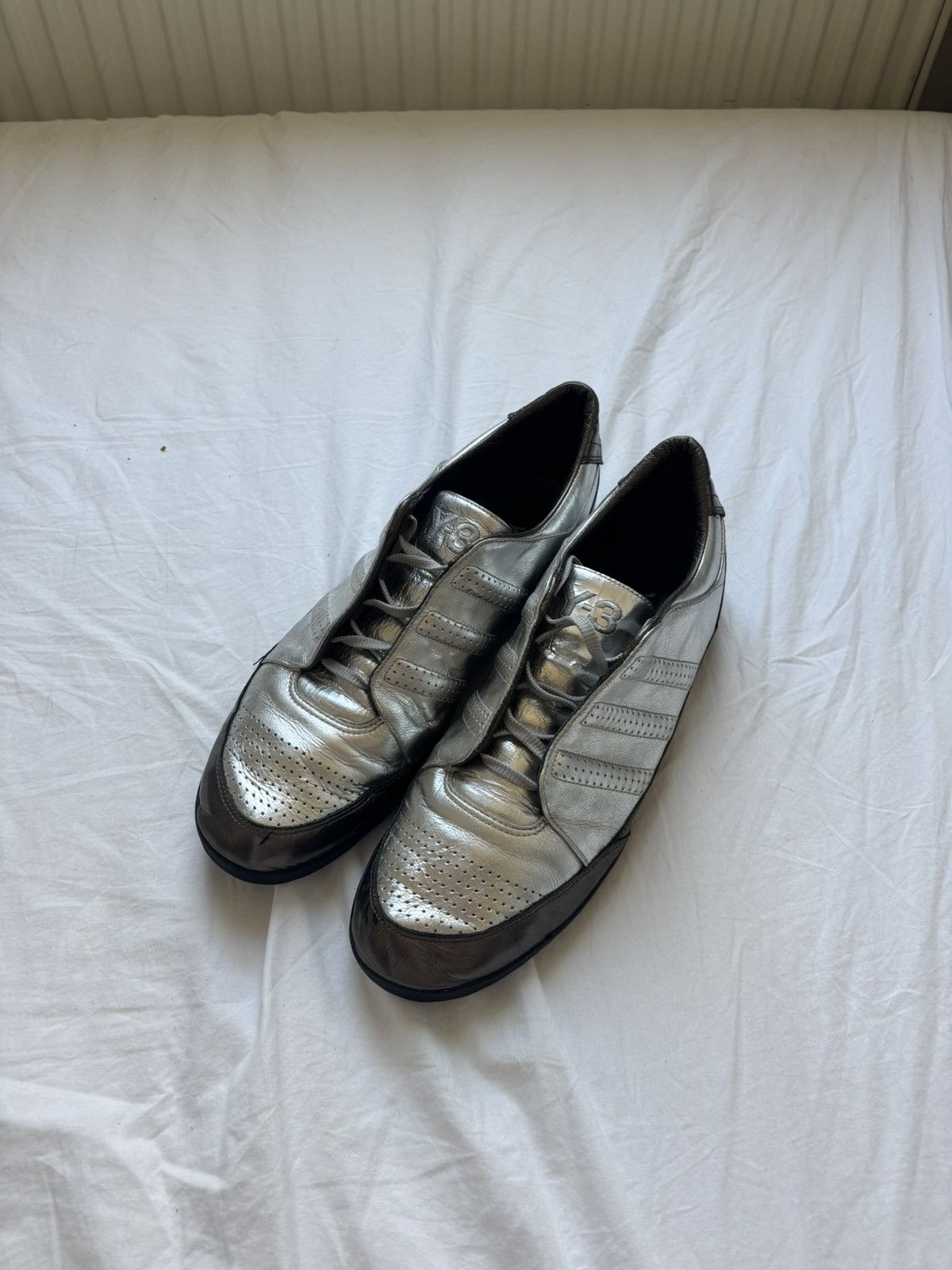 Y-3 Y-3 x Adidas silver metallic sneaker Size US 10.5 / EU 43-44 - 1 Thumbnail