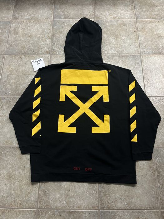 Off white caravaggio online hoodie yellow