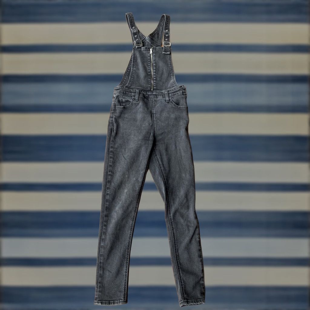 Levi's Levi's Denim Jean Overalls Slim 26 Gray Zipper Womens Size 26 90s Festival Rock Skinny Pockets Vintage: No Size 26" / US 2 / IT 38 - 1 Thumbnail