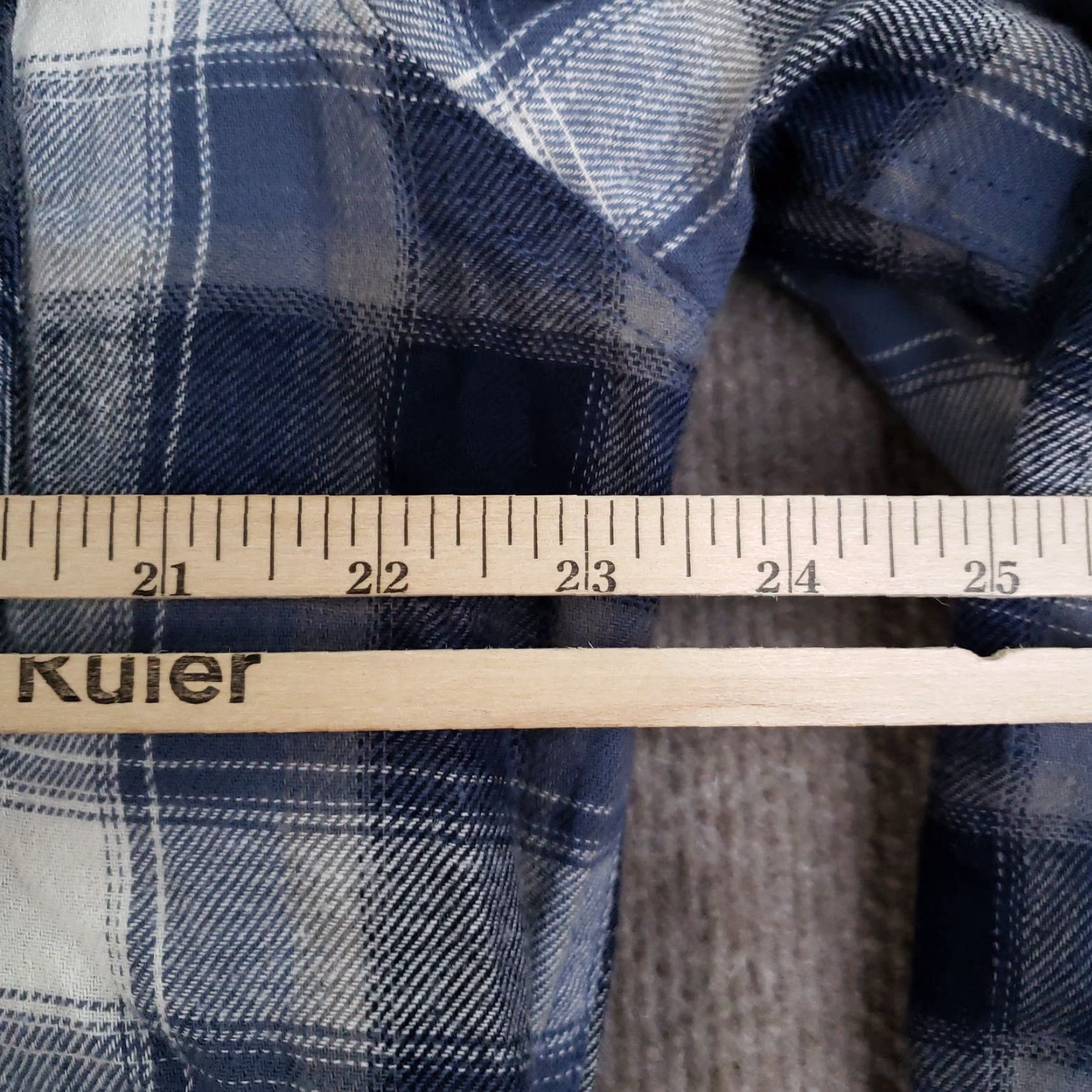 Wrangler Wrangler Jacket Mens Large Blue Plaid Hooded Quilted Lined Flannel Button Front Size US L / EU 52-54 / 3 - 3 Thumbnail