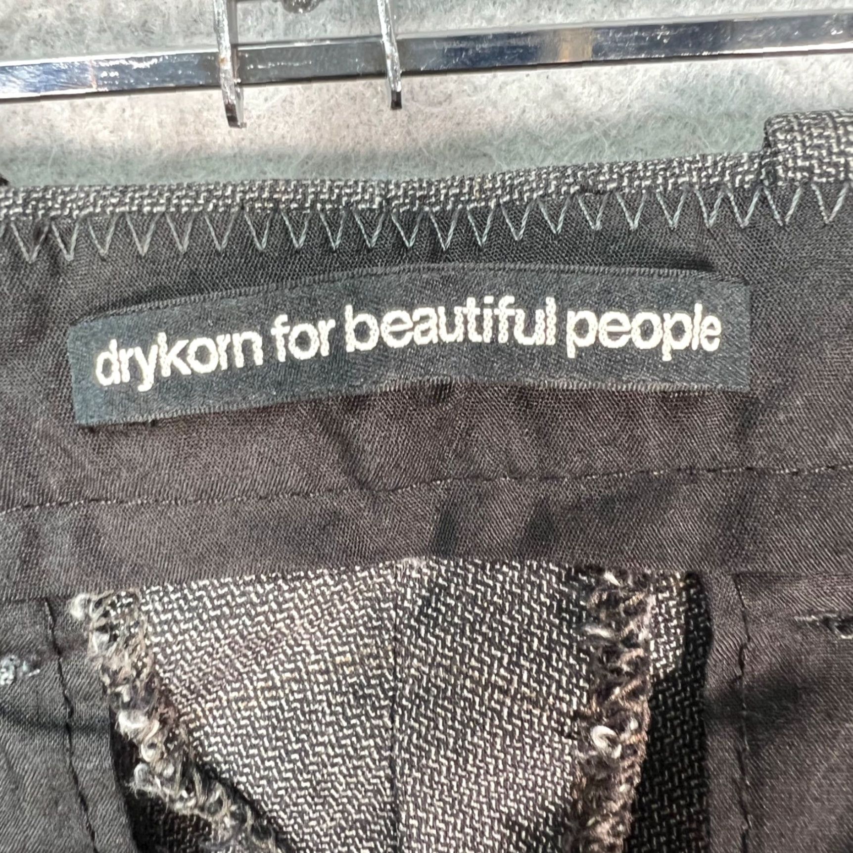 DRYKORN Drykorn Gray Wool Blend Tailored Pants Mens Size 46 Dress Pants Slim Tapered Flat Front 30in Inseam Modern Mens Clothing Size US 30 / EU 46 - 3 Thumbnail