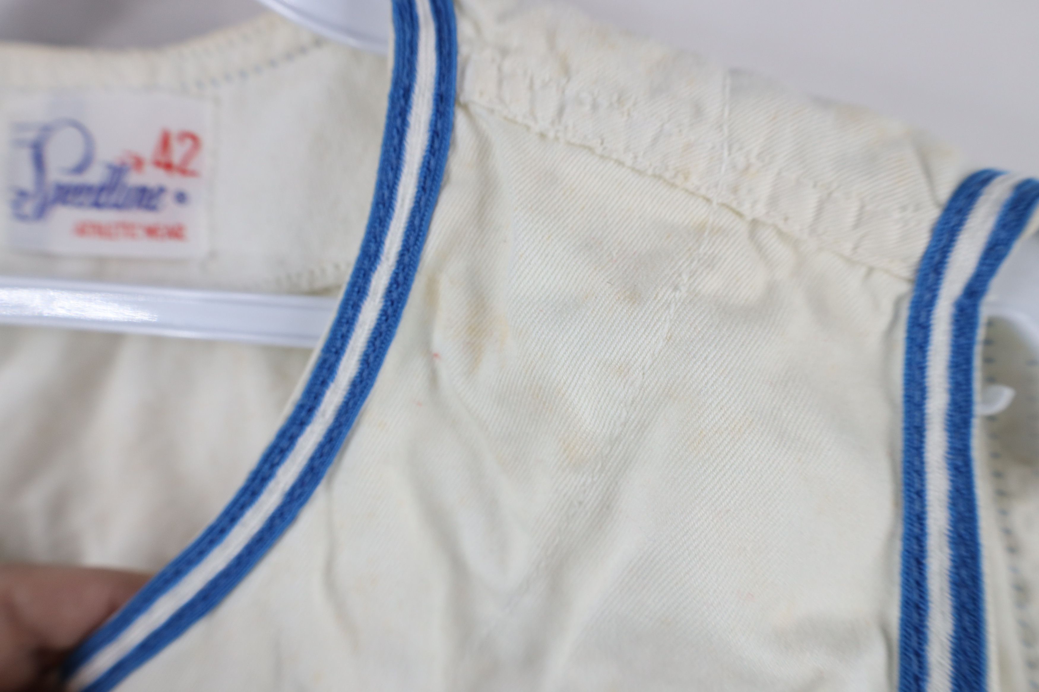 Vintage Vintage 50s Stitch Sleeveless Baseball Jersey White USA Size US XL / EU 56 / 4 - 8 Thumbnail