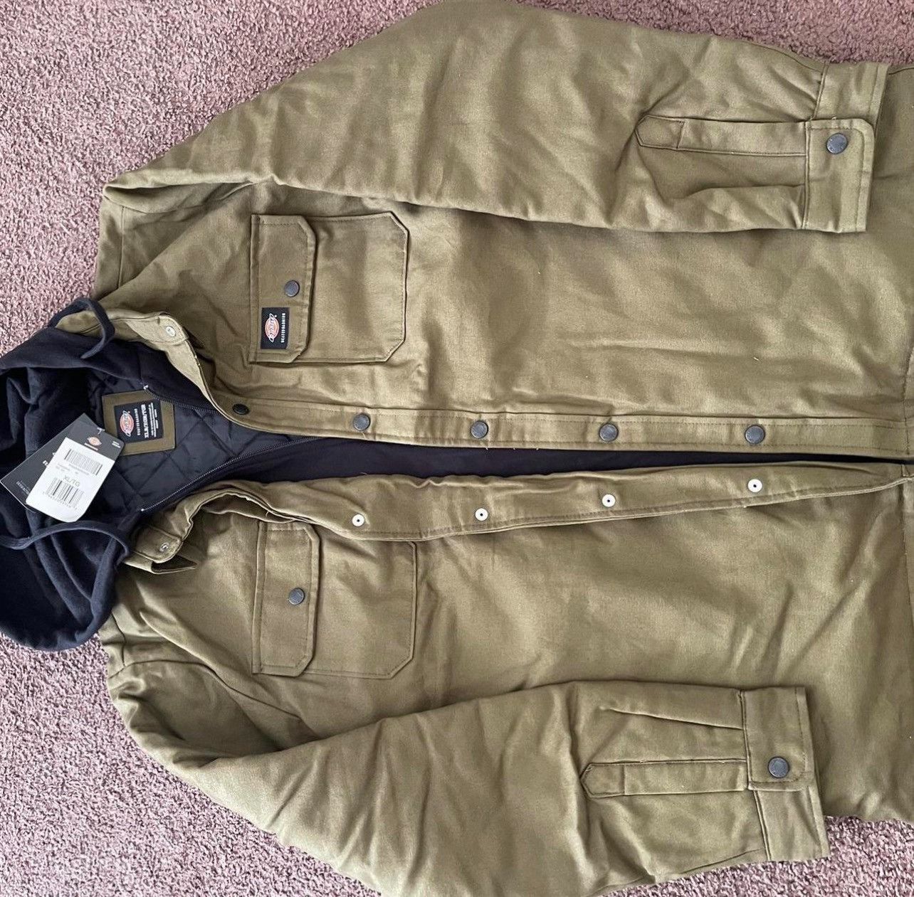 Dickies New olive green jacket with hoodie Size US XL / EU 56 / 4 - 3 Thumbnail