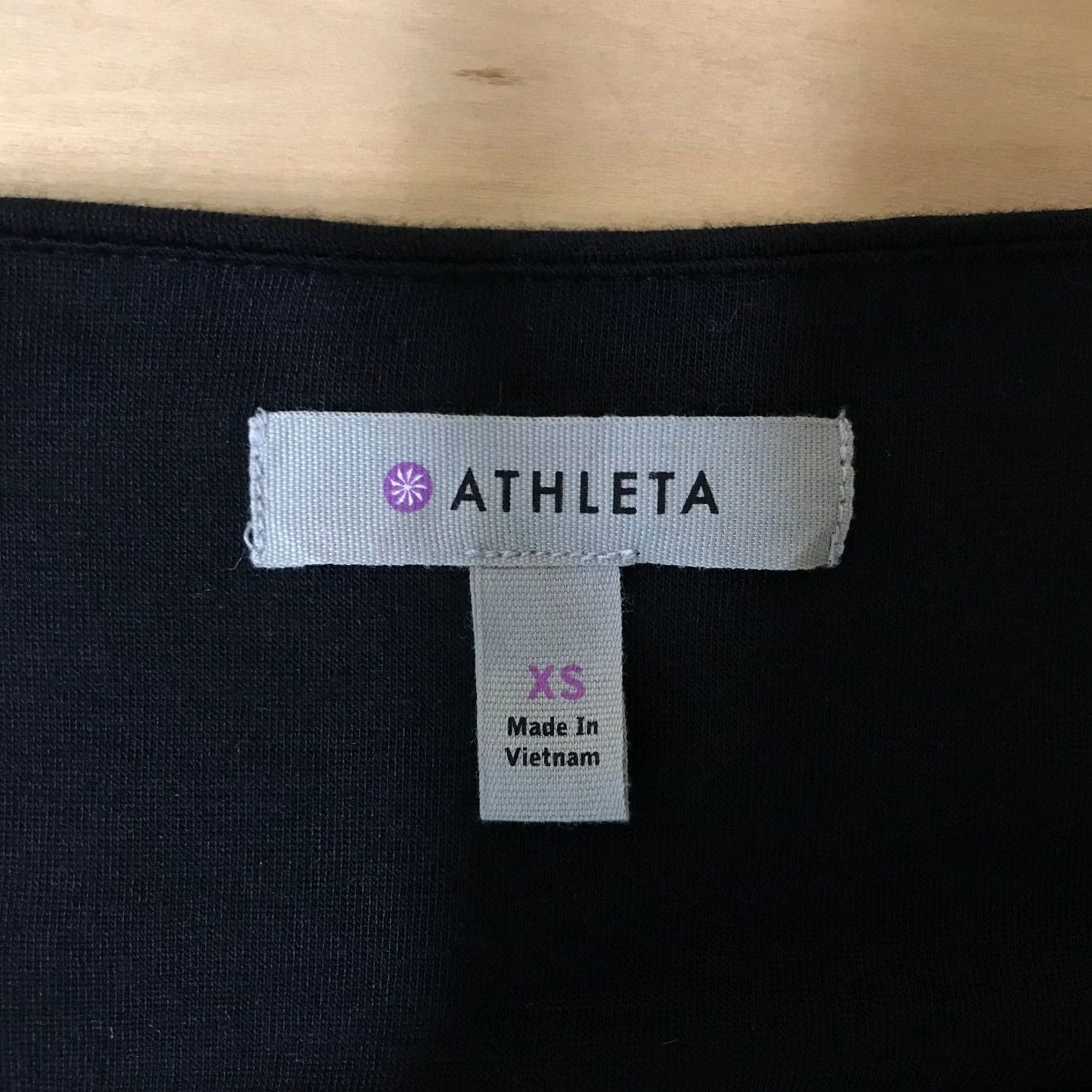 Athleta Athleta Black Cowl Neck Ruched Long Sleeve Modal Wool Dress XS Size XS / US 0-2 / IT 36-38 - 7 Thumbnail