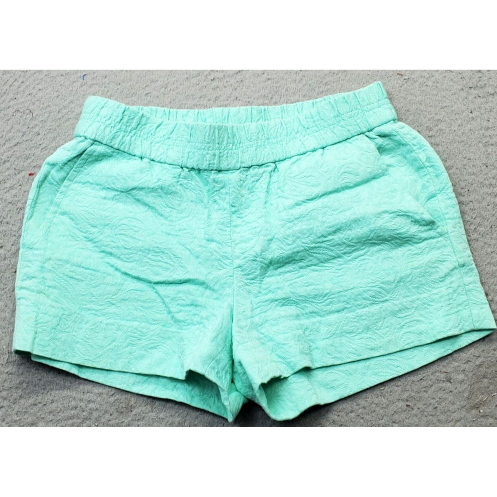 J.Crew J.CREW Shorts Womens Size 00 Blue Stretch 4" Inseam Mid Rise Regular Fit Pull On Size 24" / US 00 / IT 34 - 2 Thumbnail