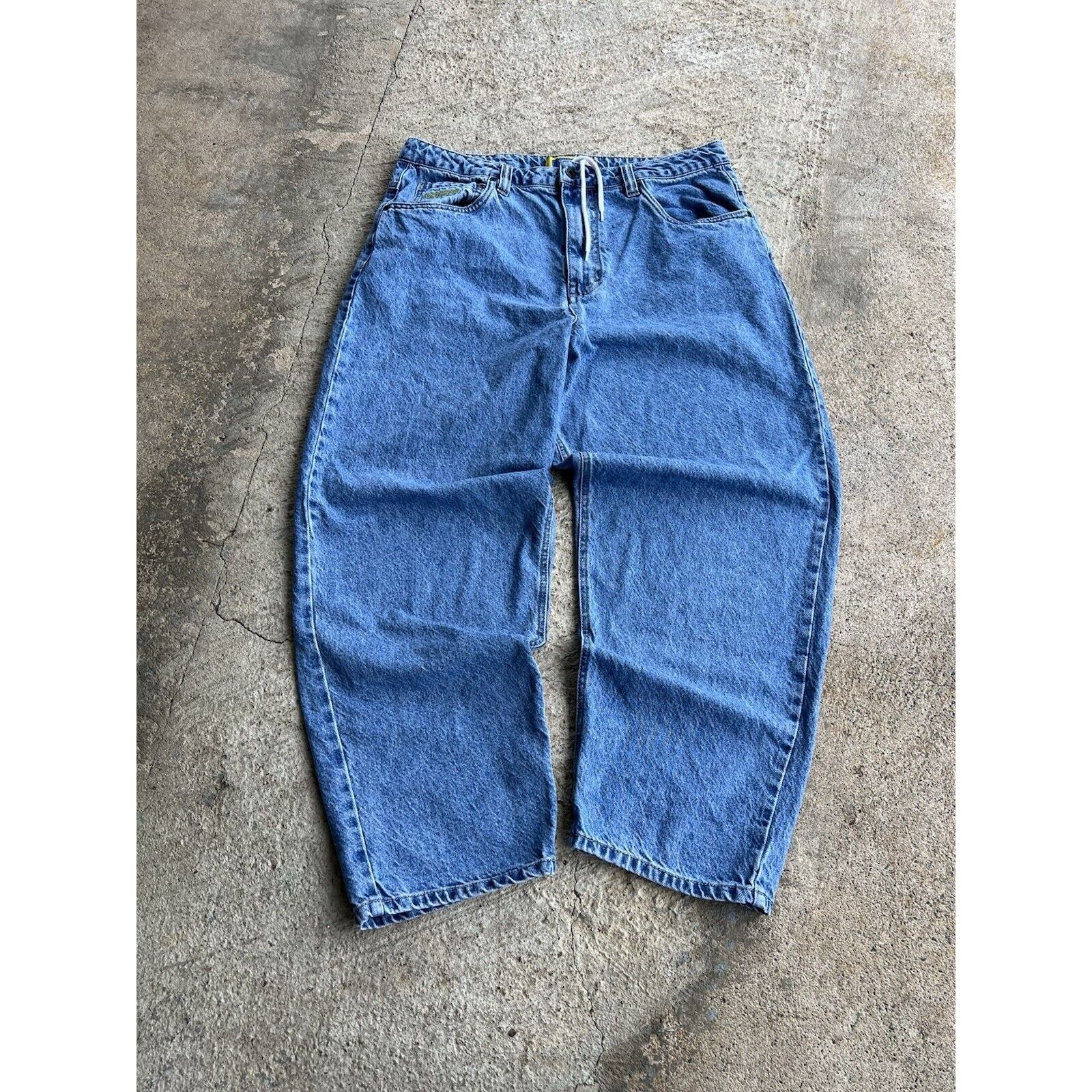 Empyre Empyre Relax Denim Embroidery Jeans JNCO Style Baggy 34x29 Size US 34 / EU 50 - 4 Thumbnail