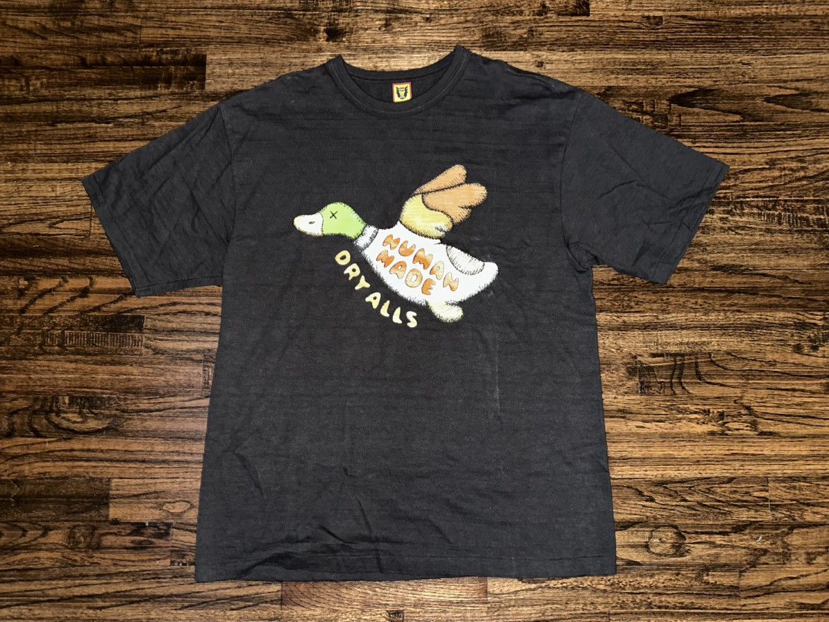 Kaws x Human Made # 2 on sale Duck T-shirt size L