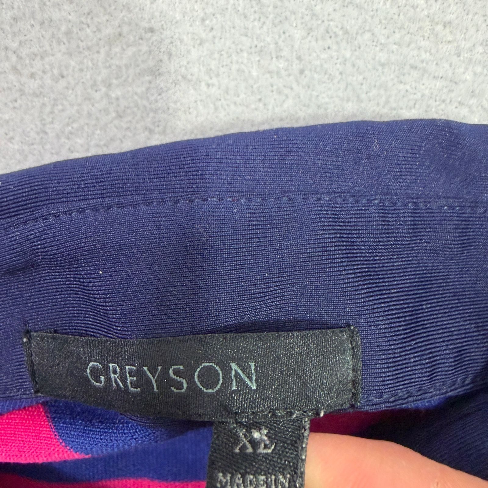 Other Greyson Polo Shirt Men's XL Pink Blue Striped Collared Size US XL / EU 56 / 4 - 5 Thumbnail