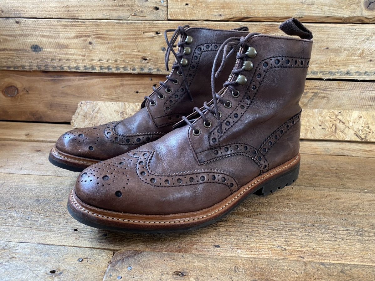 Grenson Grenson brown leather brouges boots uk sz 9 G Us 10 Size US 10 / EU 43 - 4 Thumbnail