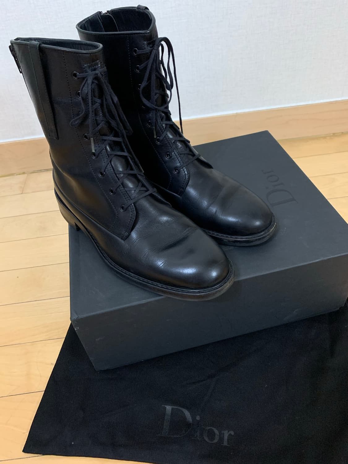 Dior Archive 02FW 'REFLEXION' Back-Zip Combat Boots Size US 9 / EU 42 - 10 Thumbnail