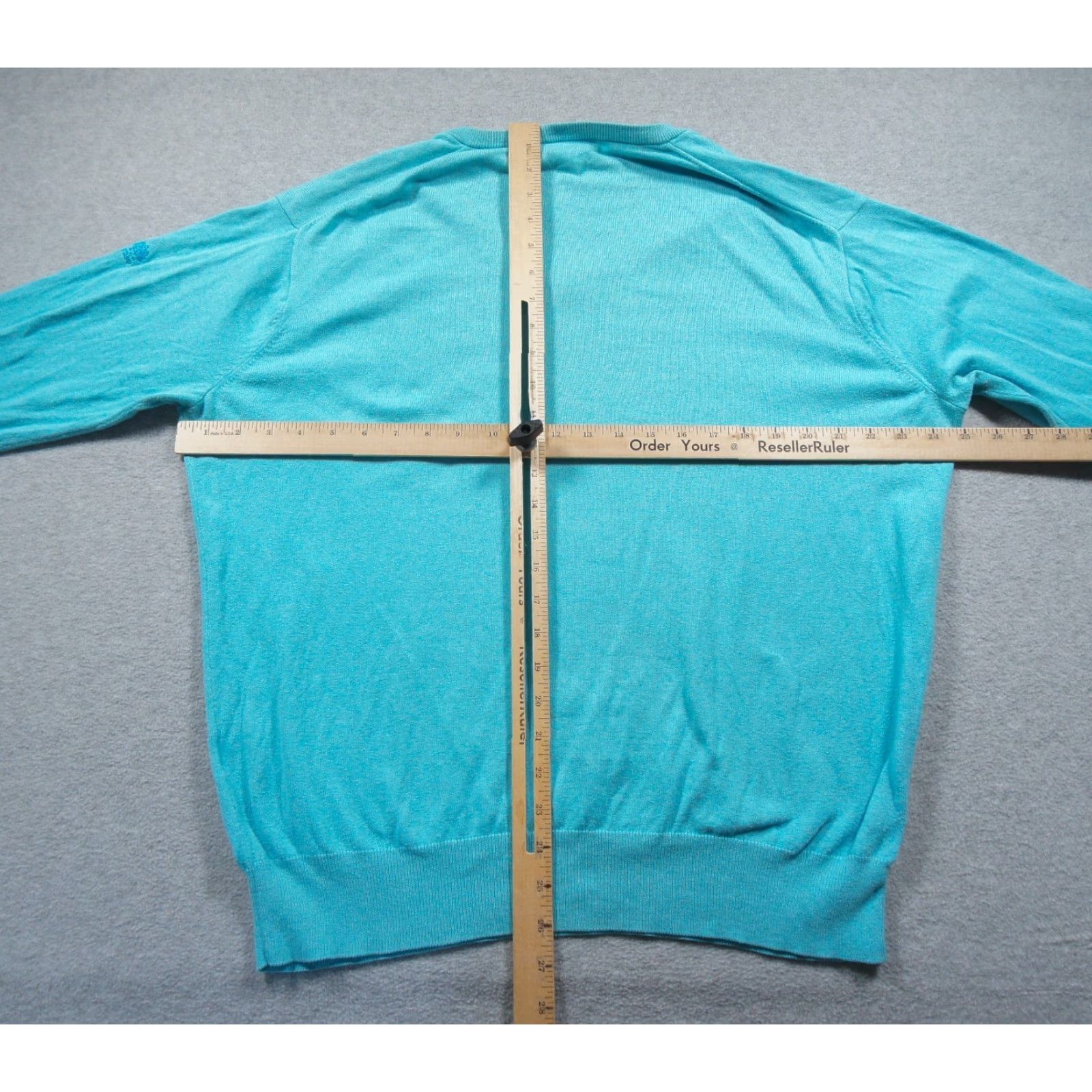 Peter Millar Peter Millar Sweater Mens Large Blue Vneck Pullover Cotton Cashmere Lightweight Size US L / EU 52-54 / 3 - 7 Thumbnail