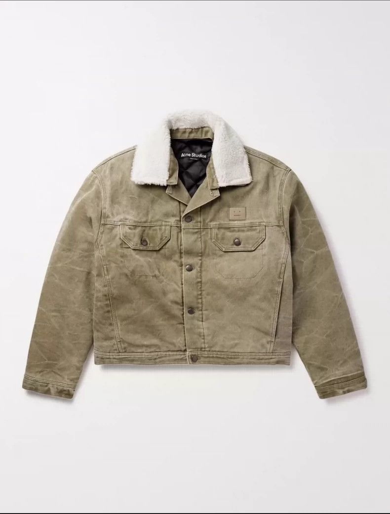 Acne Studios Acne studios Smiley face for an old fur collar denim jacket Size US XS / EU 42 / 0 - 1 Thumbnail