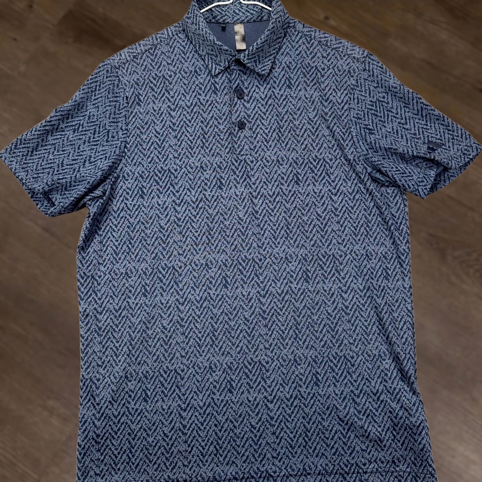 Adidas Adidas Polo Shirt Men Medium Navy Blue Herringbone Golf Performance Short Sleeve Polo Shirt with Logo, Breathable, Moisture Wicking, Casual Activewear Size US M / EU 48-50 / 2 - 1 Thumbnail