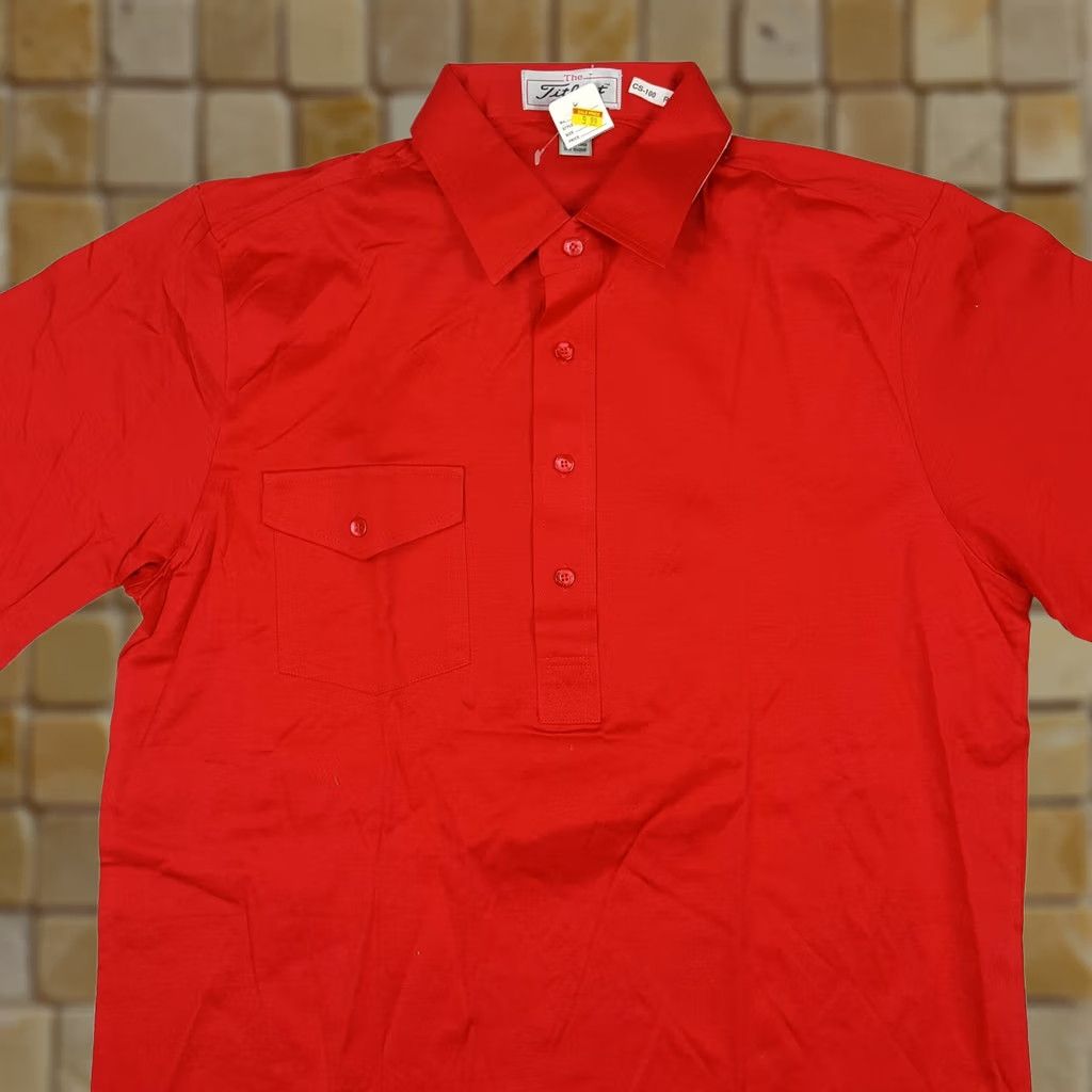Titleist VINTAGE Titleist Polo Shirt Mens Red Short Sleeve Collar Pullover Button 90s Golf Shirt Size US L / EU 52-54 / 3 - 1 Thumbnail