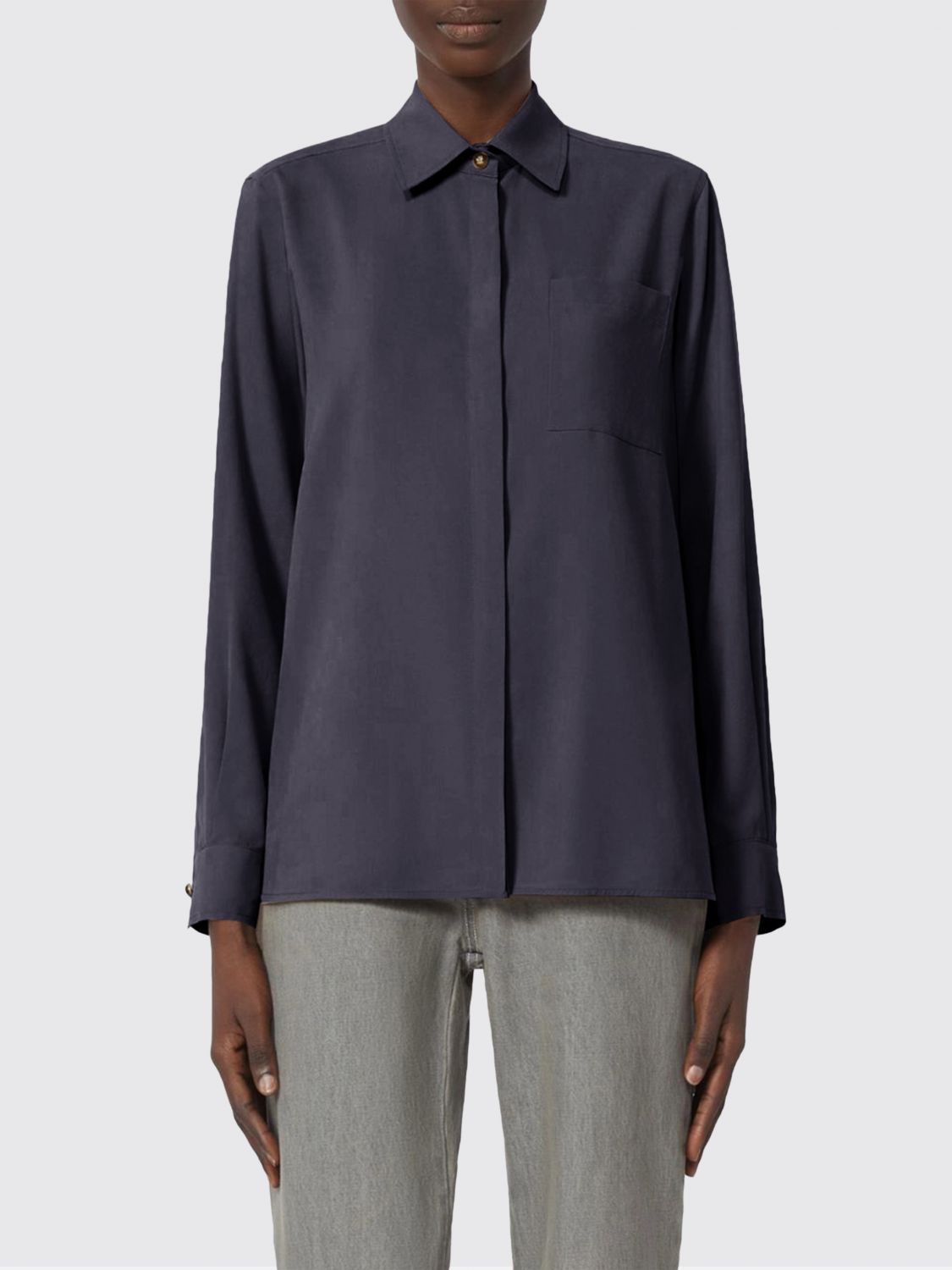 Max Mara Max Mara Shirt Woman Grey Size M / US 6-8 / IT 42-44 - 1 Thumbnail