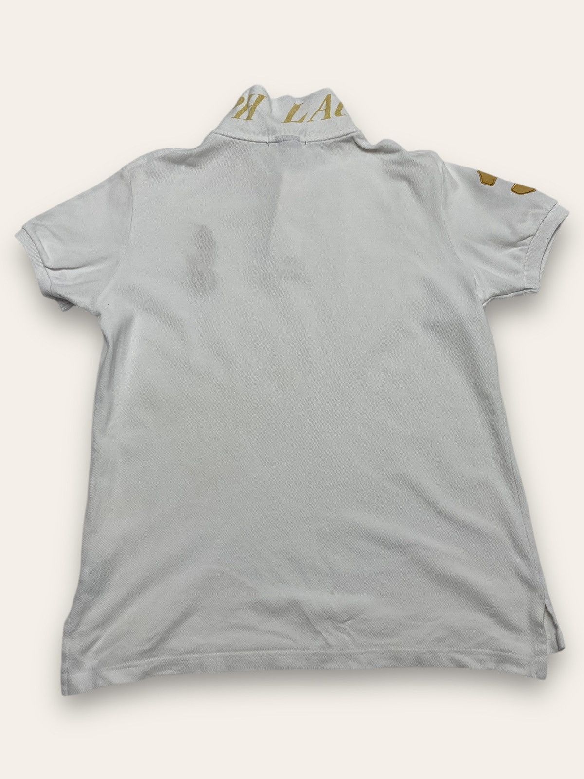 Polo Ralph Lauren × Vintage Vintage POLO RALPH LAUREN Chief Keef Golden Logo Polo Shirt Size US M / EU 48-50 / 2 - 8 Thumbnail