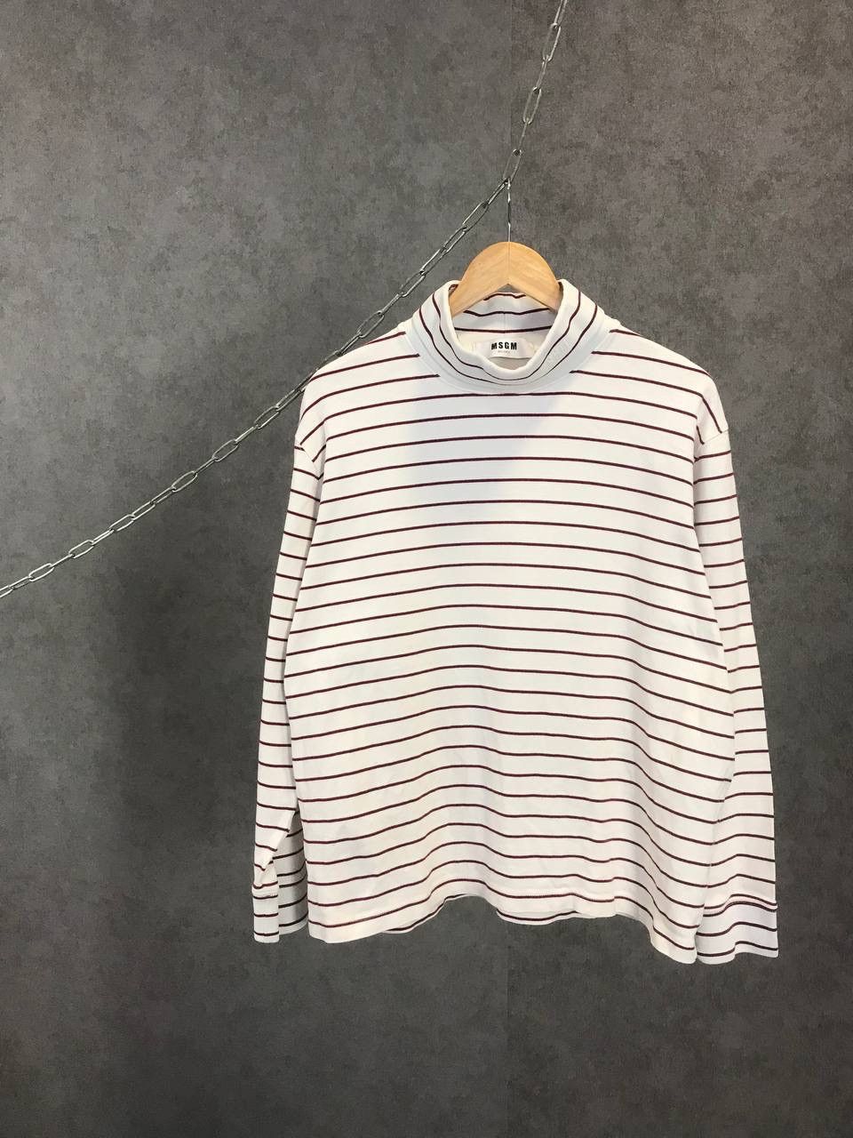 MSGM MSGM Italian designer luxury striped logo golf sweatshirt Size US M / EU 48-50 / 2 - 1 Thumbnail
