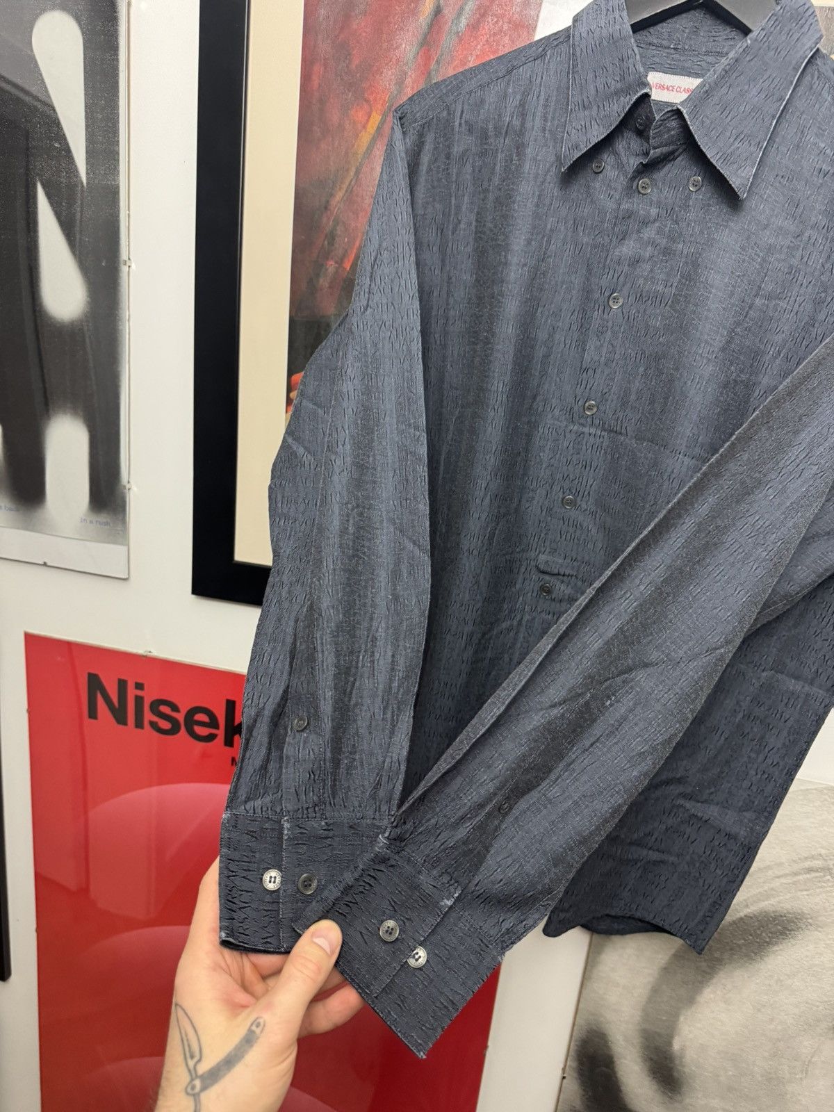 Versace Versace Classic Button Up Monogram Shirt Archive Designer Size US L / EU 52-54 / 3 - 6 Thumbnail