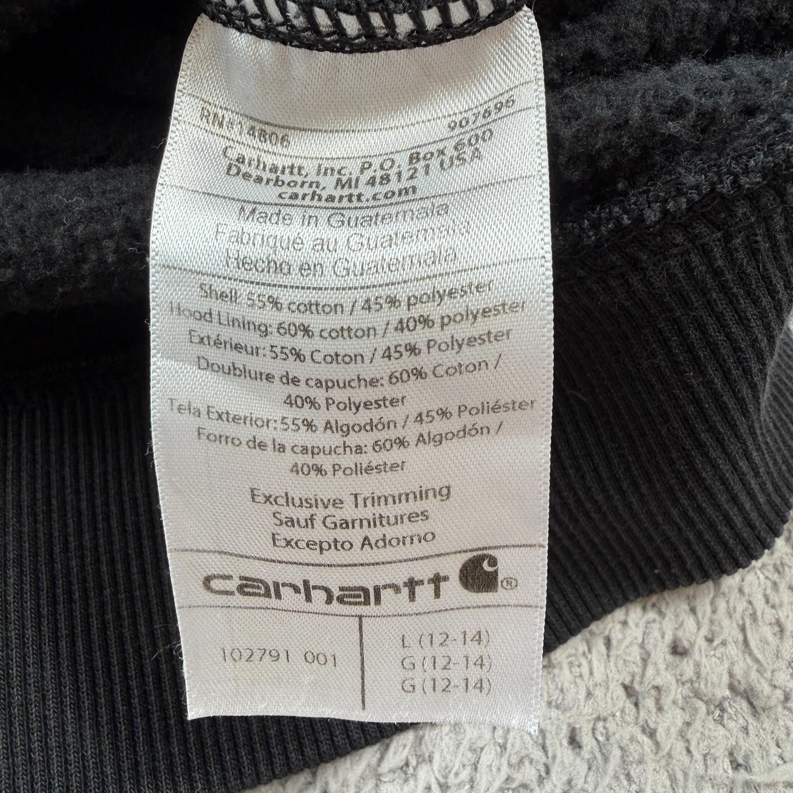 Carhartt Carhartt Black Hoodie Relaxed Sweatshirt Youth Large 12-14 Size US L / EU 52-54 / 3 - 5 Thumbnail