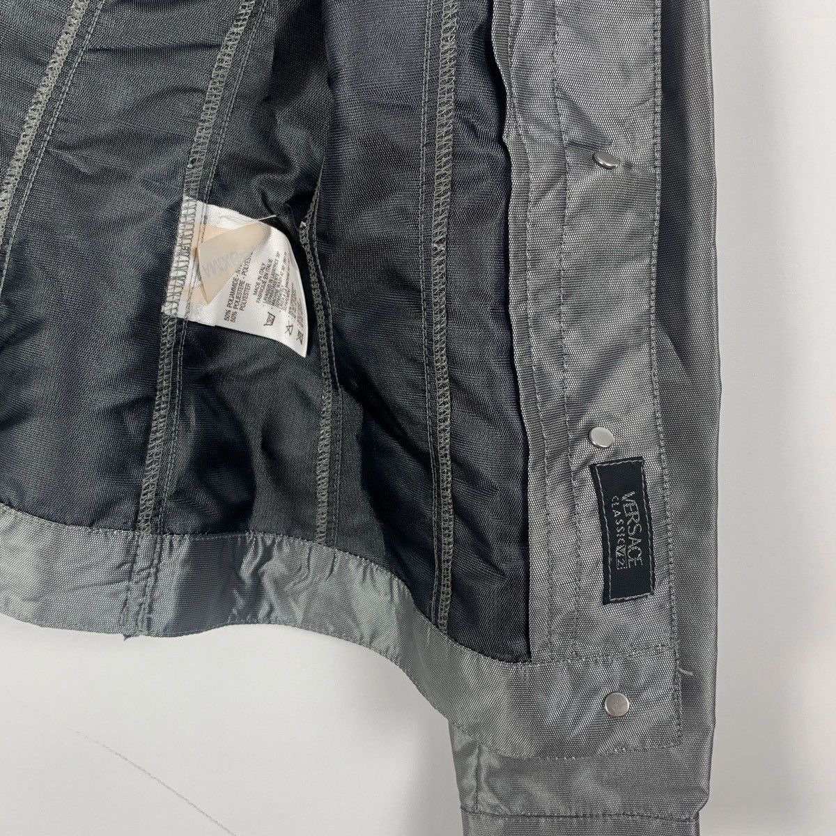 Versace × Versace Jeans Couture × Vintage Versace Classic V2 Vintage Nylon Blazer Size M / US 6-8 / IT 42-44 - 7 Thumbnail