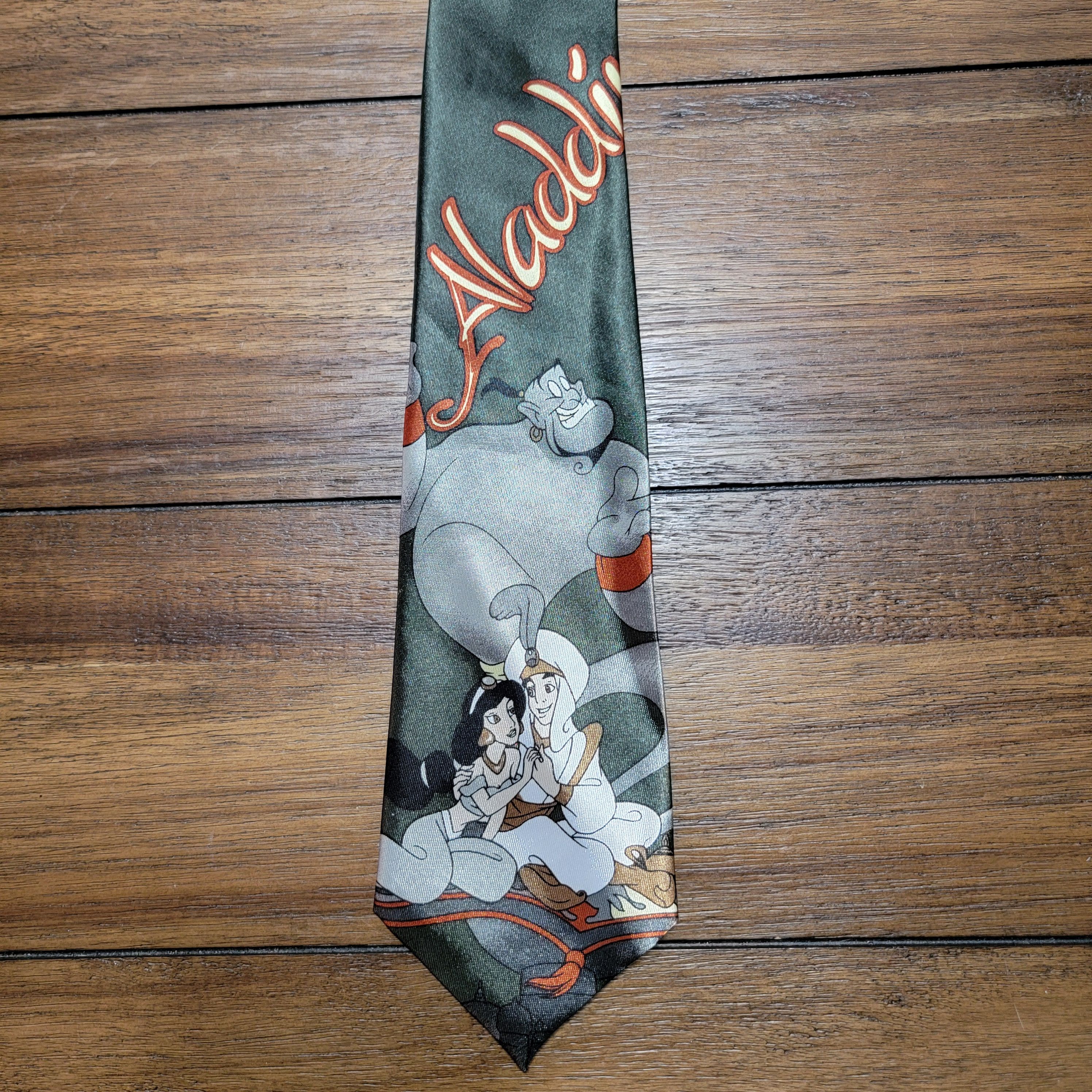 Disney Disney Aladdin Dark Green Neck Tie Size ONE SIZE - 1 Thumbnail