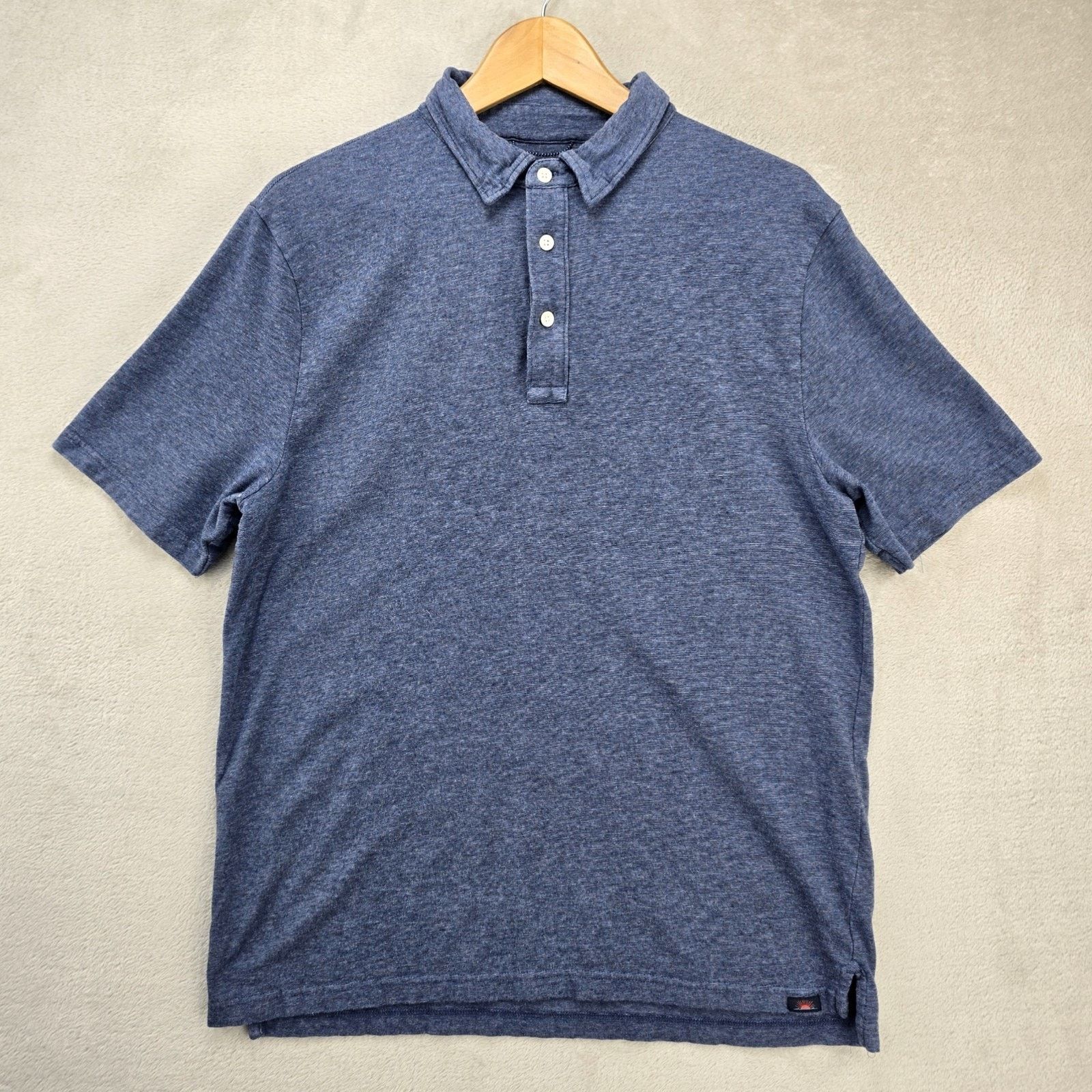Faherty Faherty Movement Polo Shirt Men’s Large Blue Horizon Line Size US L / EU 52-54 / 3 - 1 Thumbnail