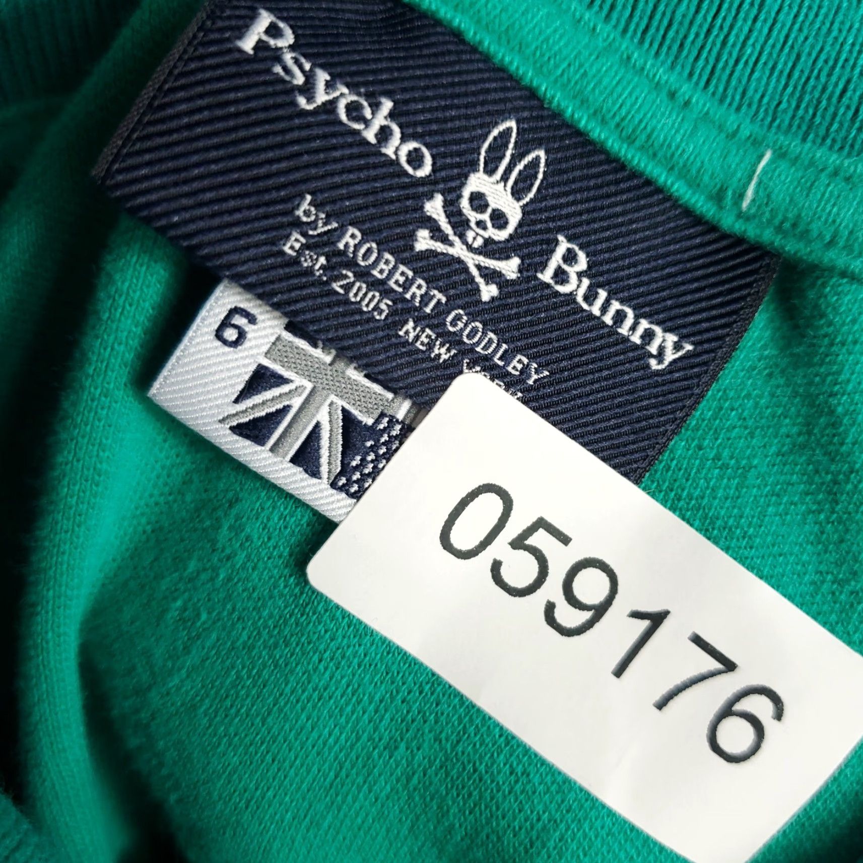 Psycho Bunny VINTAGE Psycho Bunny Mens Polo Shirt Size 6 Short Sleeve Green Cotton Casual Sports Size US S / EU 44-46 / 1 - 7 Thumbnail