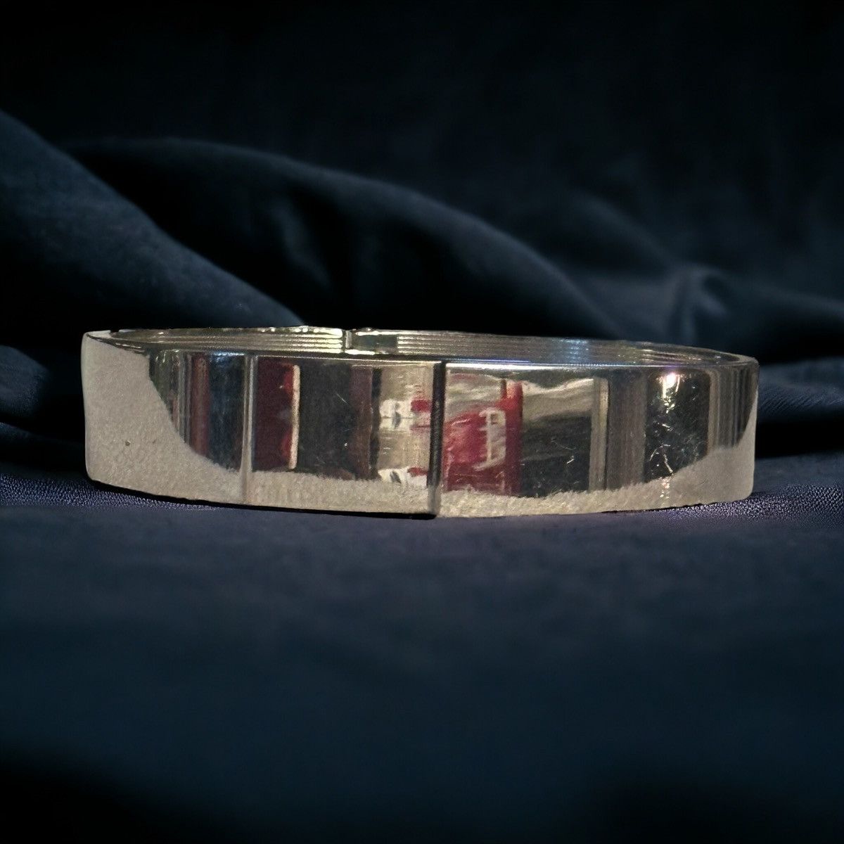 Other Glossy stainless steels steel hinged bangle bracelet Size ONE SIZE - 1 Thumbnail