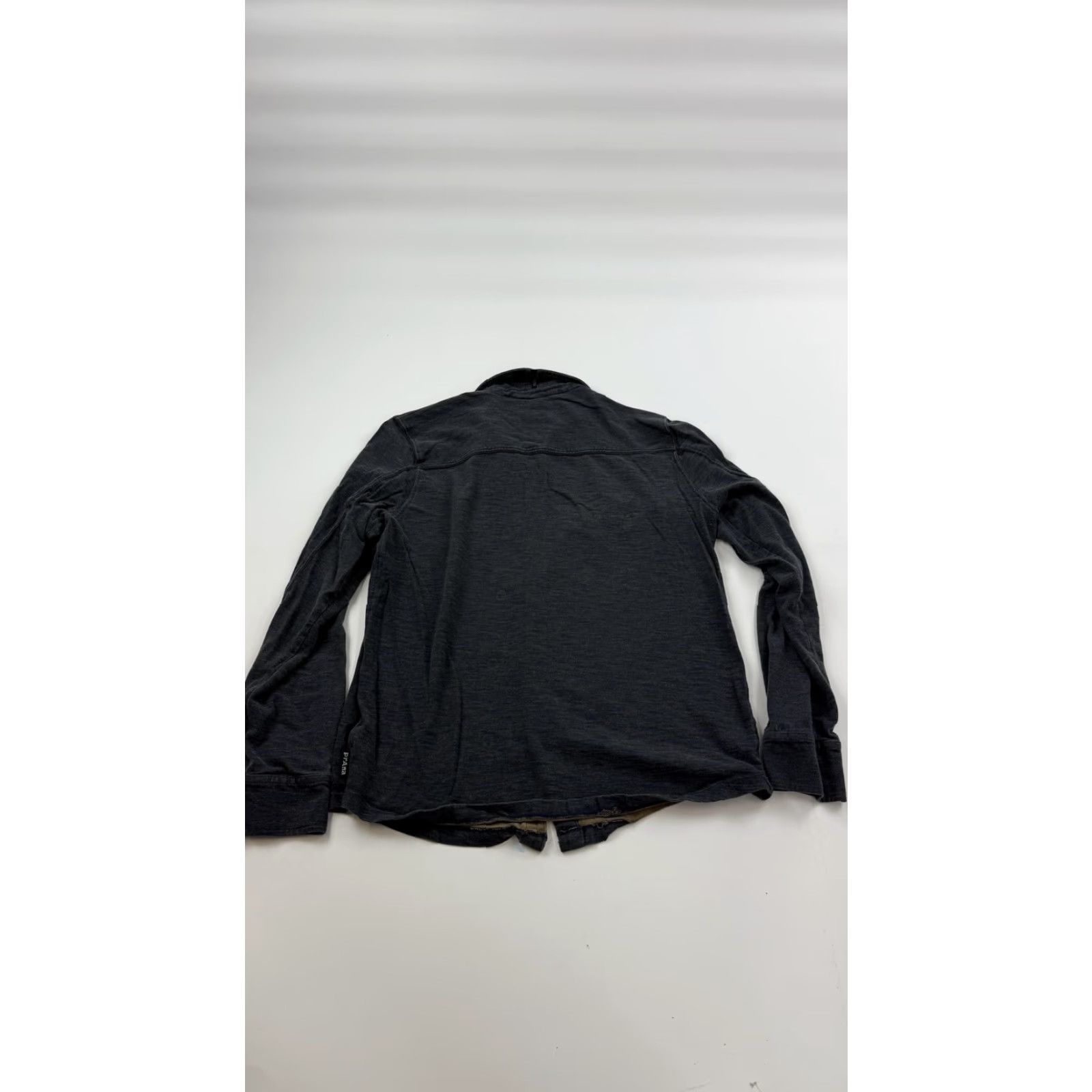 Prana prAna Shirt Mens M Gray Button-Up Casual Organic Cotton Recycled Polyester Blend Size US M / EU 48-50 / 2 - 7 Thumbnail