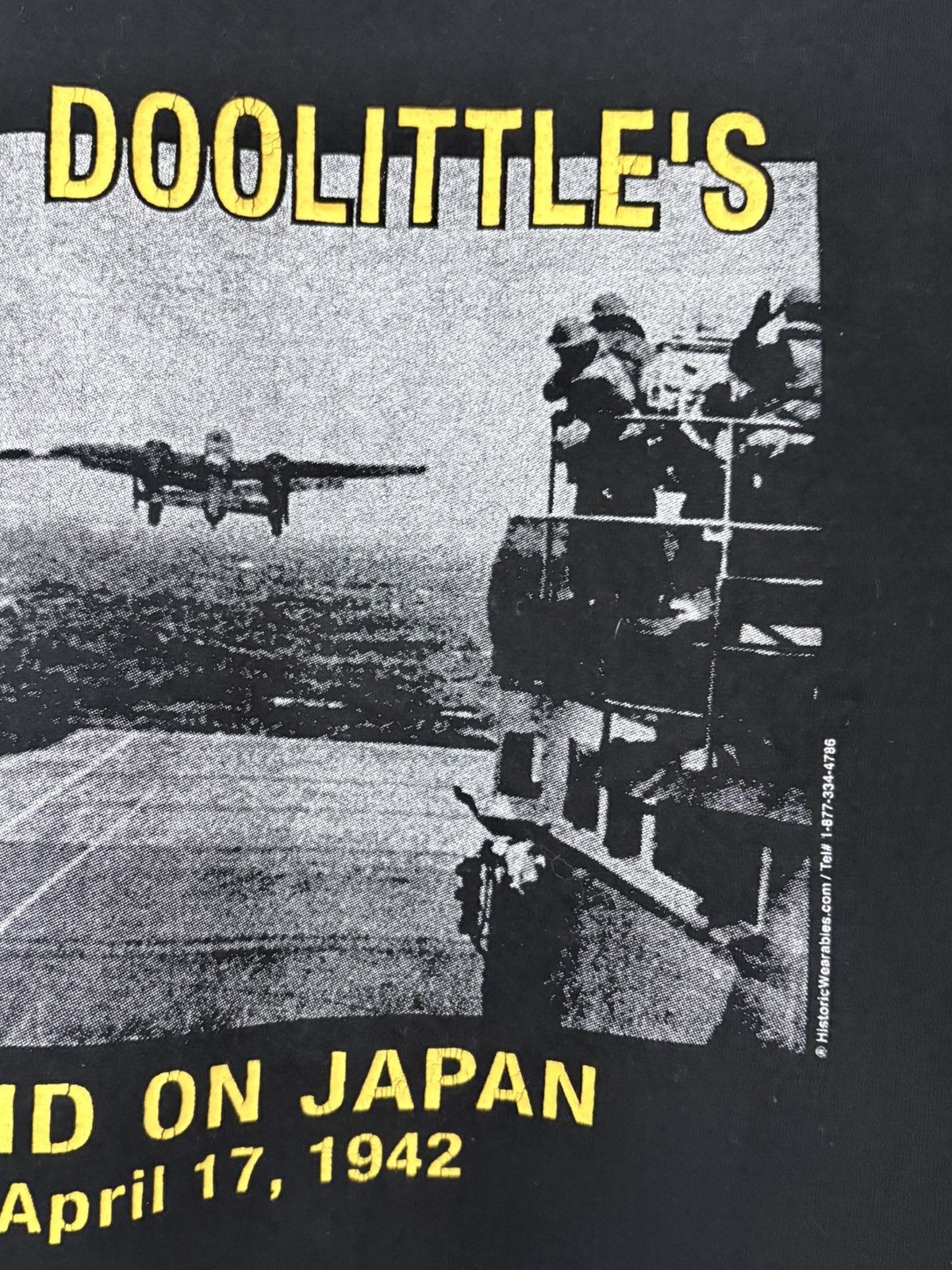 Vintage 90s Doolittles Raid on Japan Vintage World War II Tee Shirt Size US M / EU 48-50 / 2 - 4 Thumbnail