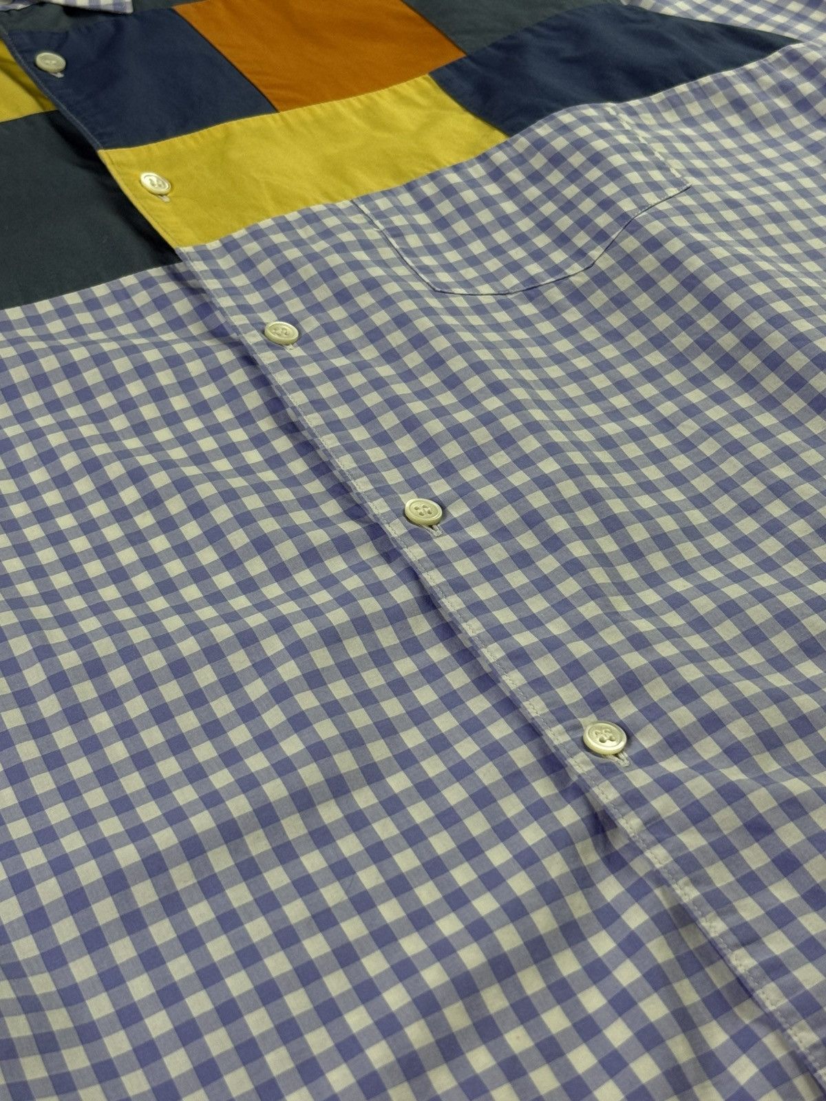 Comme des Garcons SHIRT CDG SHIRT - S/S21 Paneling Gingham Check Shirt Size US M / EU 48-50 / 2 - 5 Thumbnail