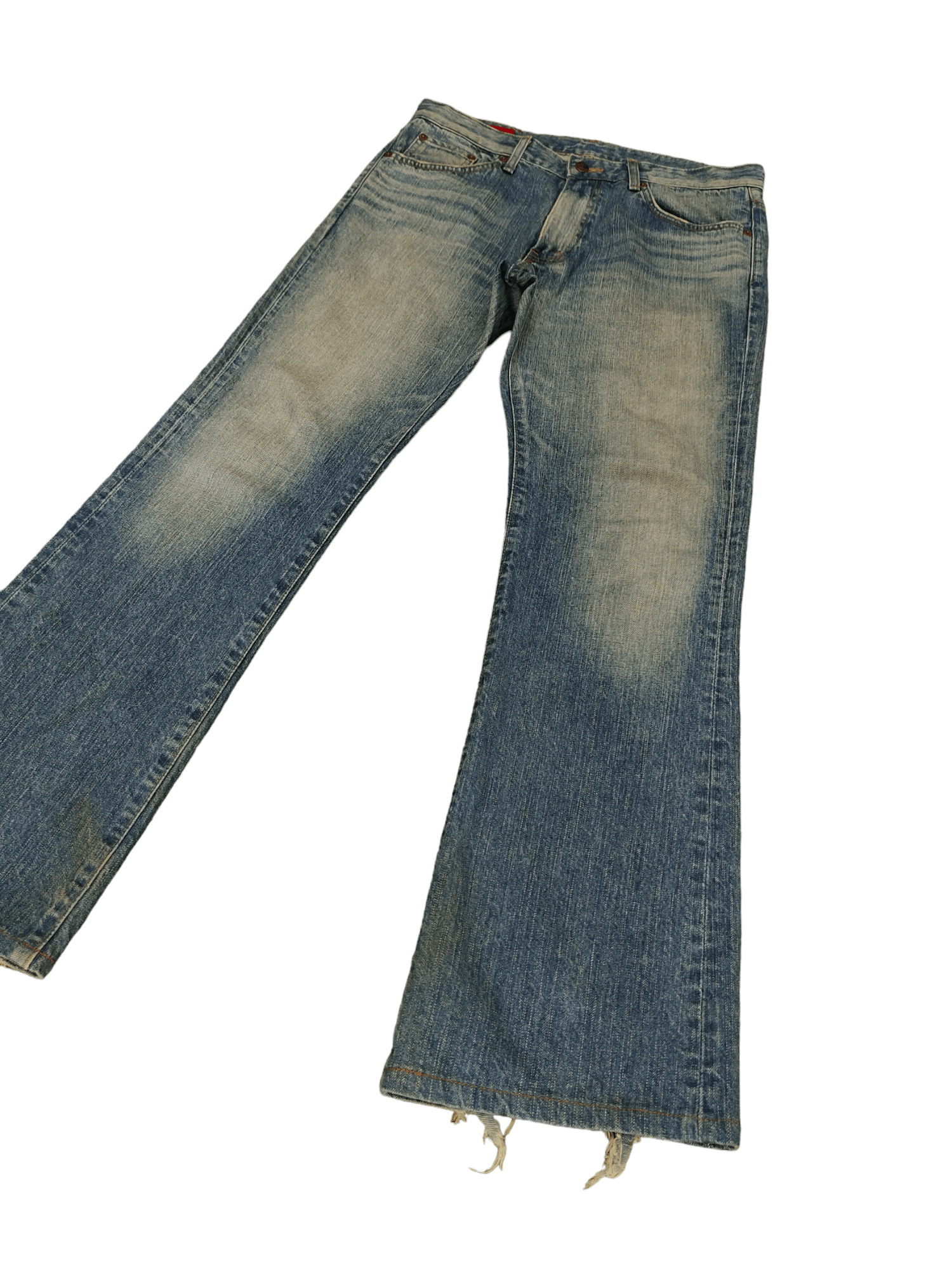 Edwin Flare Jeans Edwin Clawmark Faded Denim Bootcut 1990s Size US 33 - 1 Thumbnail