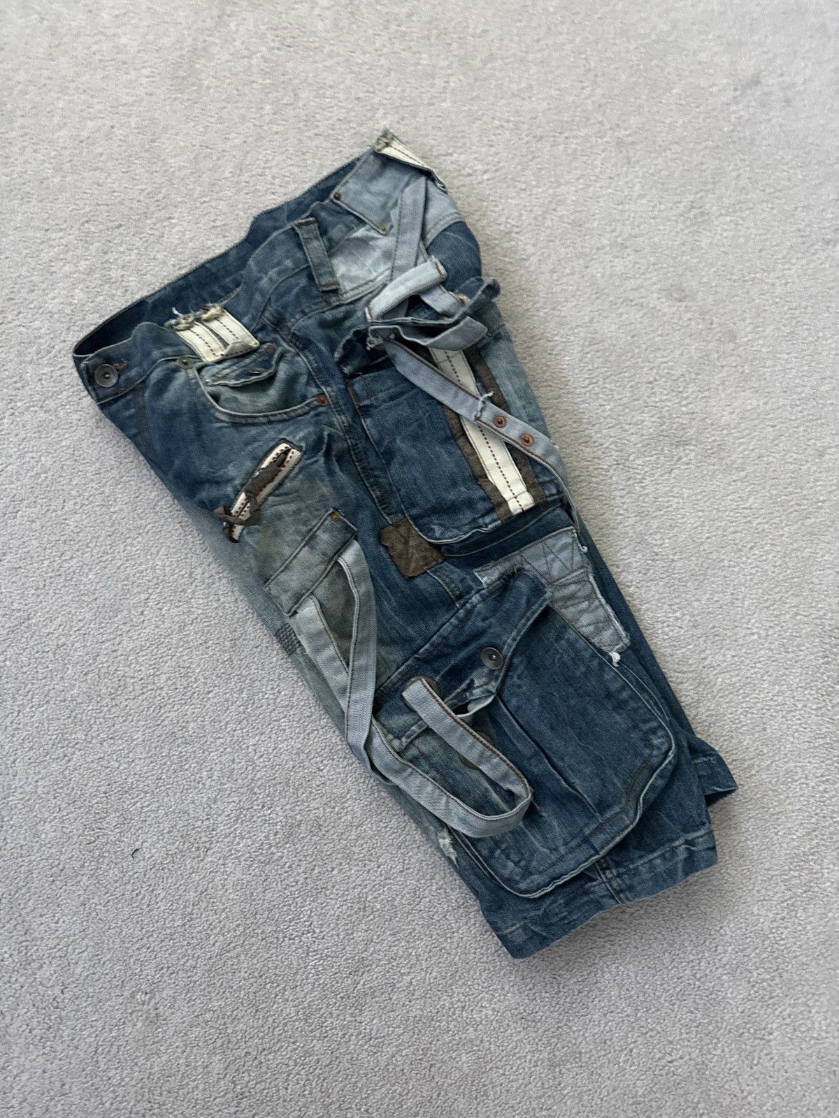 Ed Hardy Ed Hardy By christian audigier patchwork metal jorts Size US 29 - 6 Thumbnail