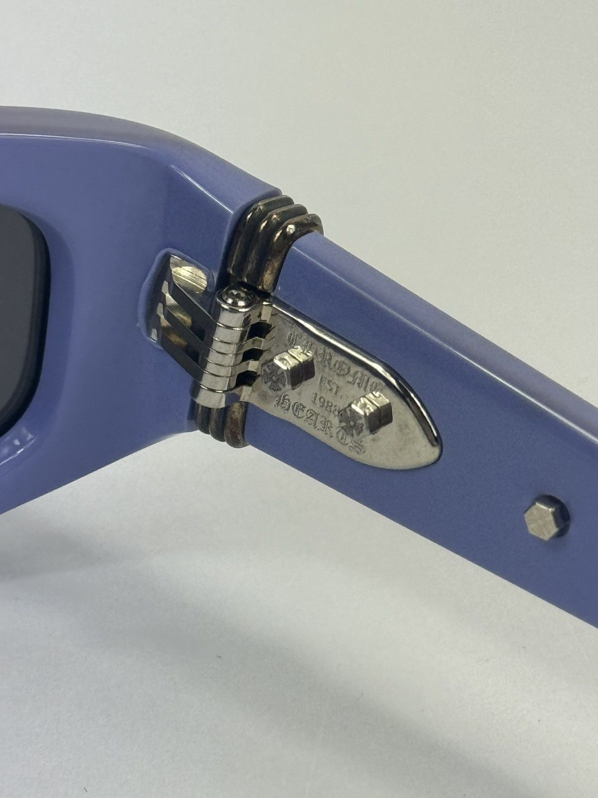 Chrome Hearts Lilac Sterling Silver Stars Hardware Roller Sunglasses RARE Size ONE SIZE - 7 Thumbnail