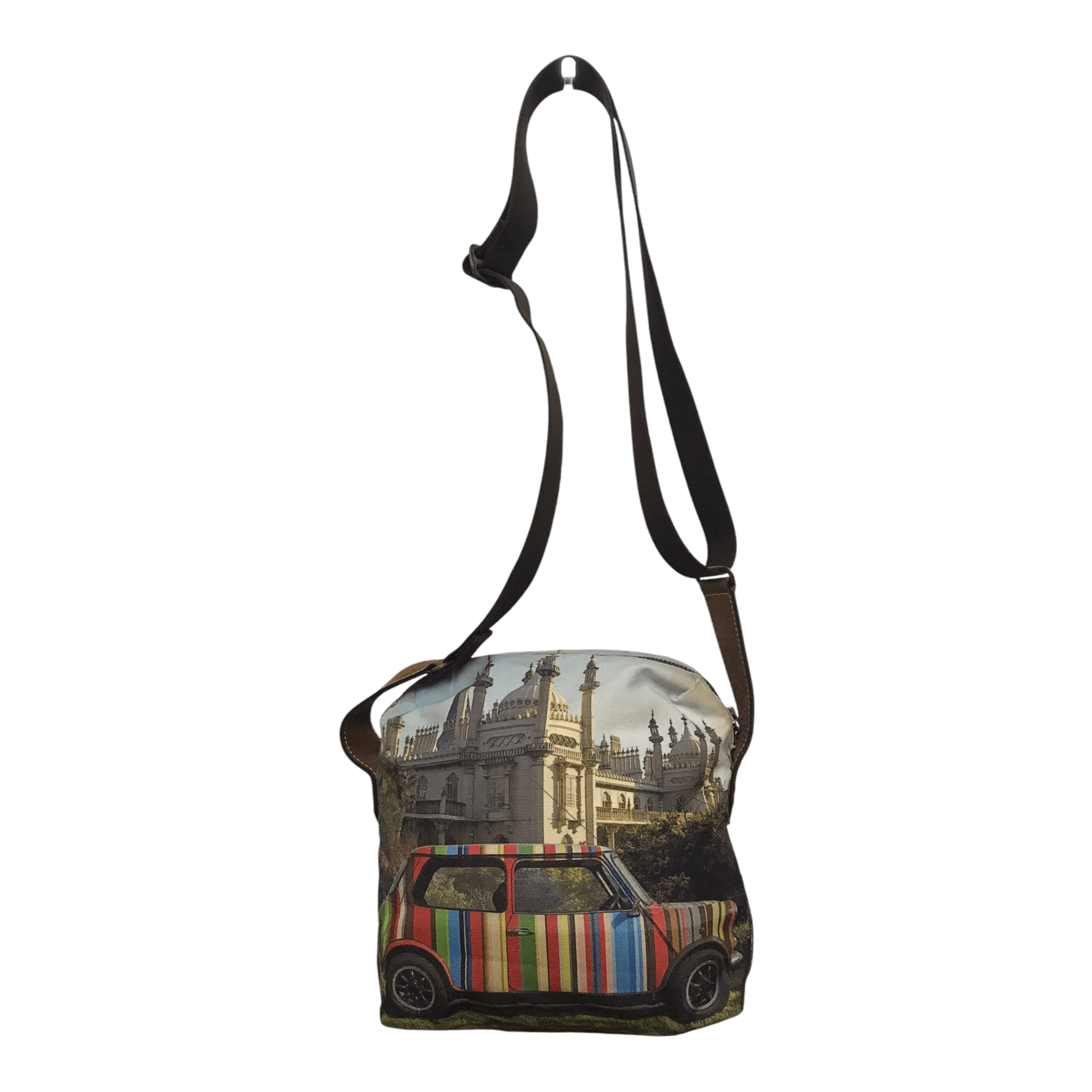 Paul Smith × Vintage Rare Paul Smith Mini Cooper Canvas Travel Sling Bag Size ONE SIZE - 6 Thumbnail