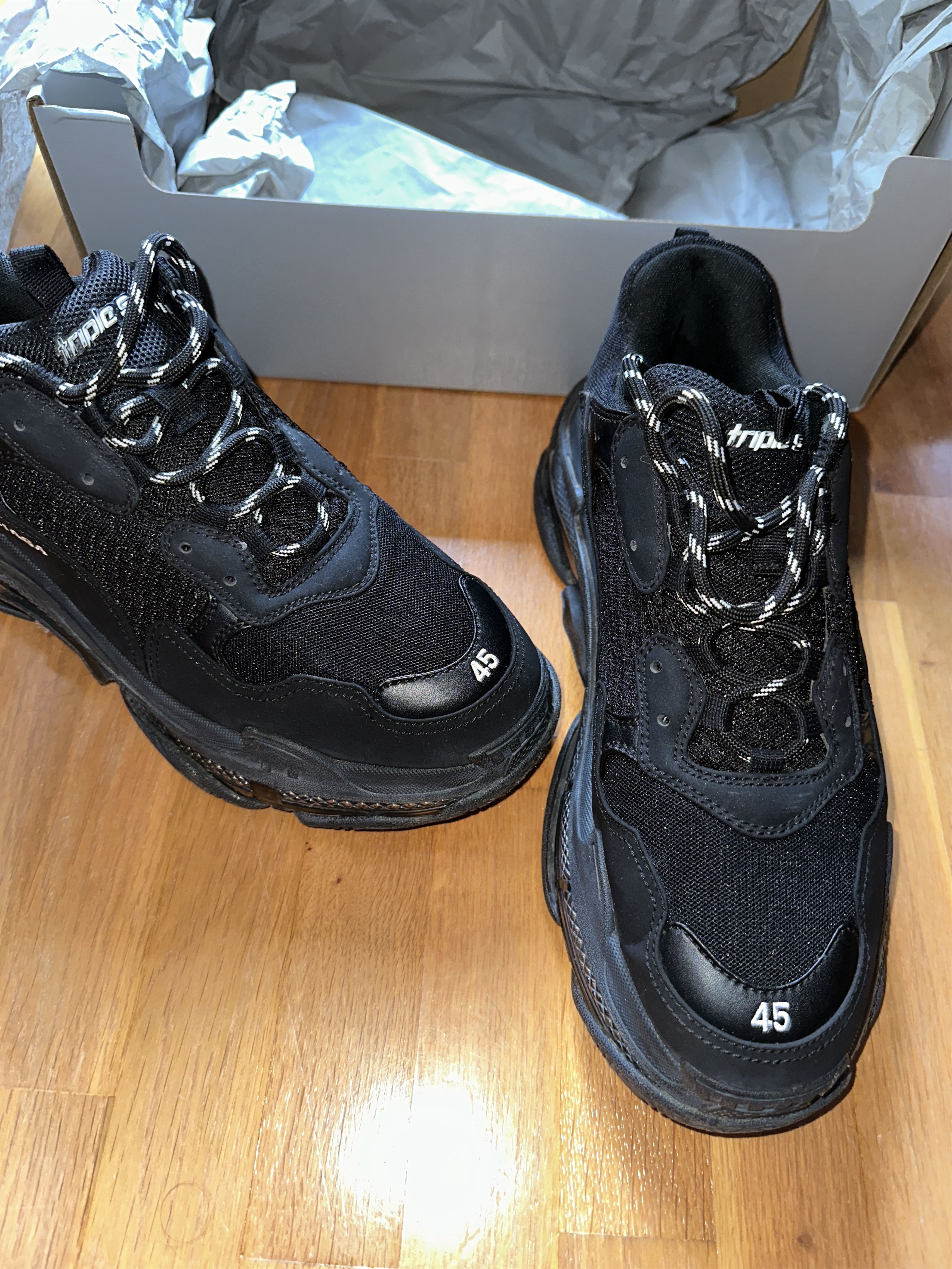 Balenciaga Balenciaga Triple S Size US 12 / EU 45 - 3 Thumbnail