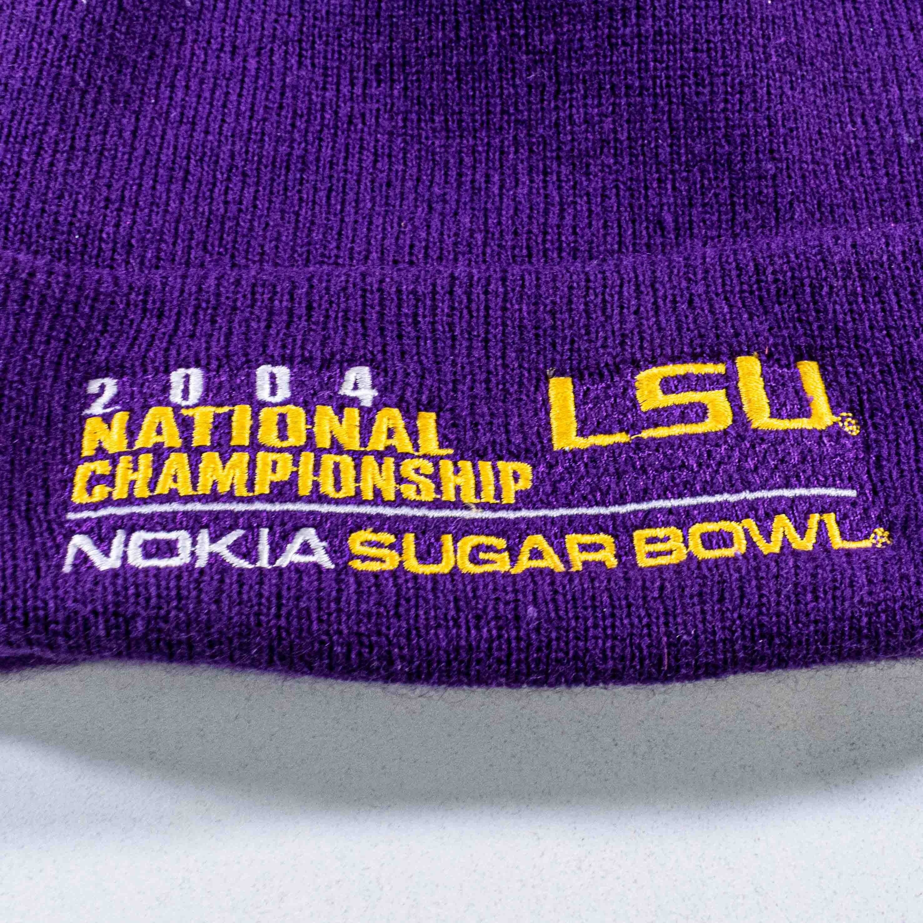 Vintage LSU National Championship Beanie Hat Nokia Sugar Bowl Tigers Size ONE SIZE - 4 Thumbnail