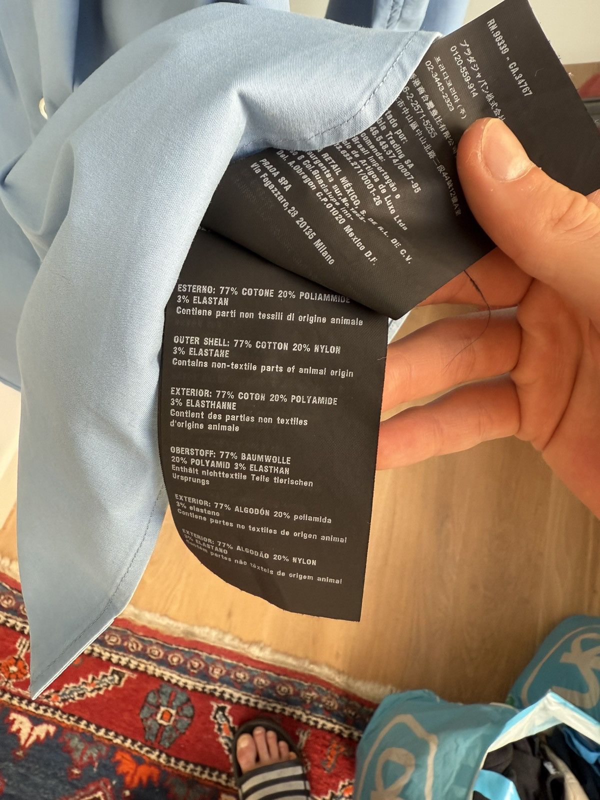 Prada Prada light blue suit shirt Size US M / EU 48-50 / 2 - 6 Thumbnail
