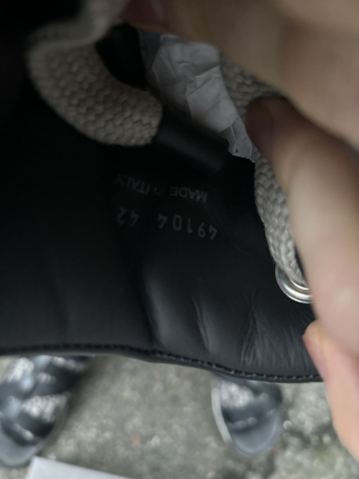 Rick Owens Black Padded Big Lace Leather Ramones Size US 9 / EU 42 - 7 Thumbnail